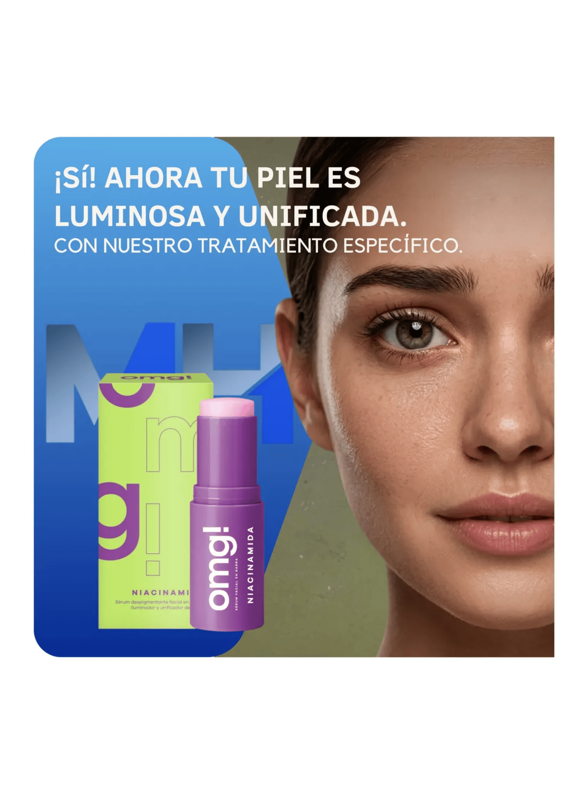 Serum Facial En Barra Niacinamida 7g Omg Despigmentante-2