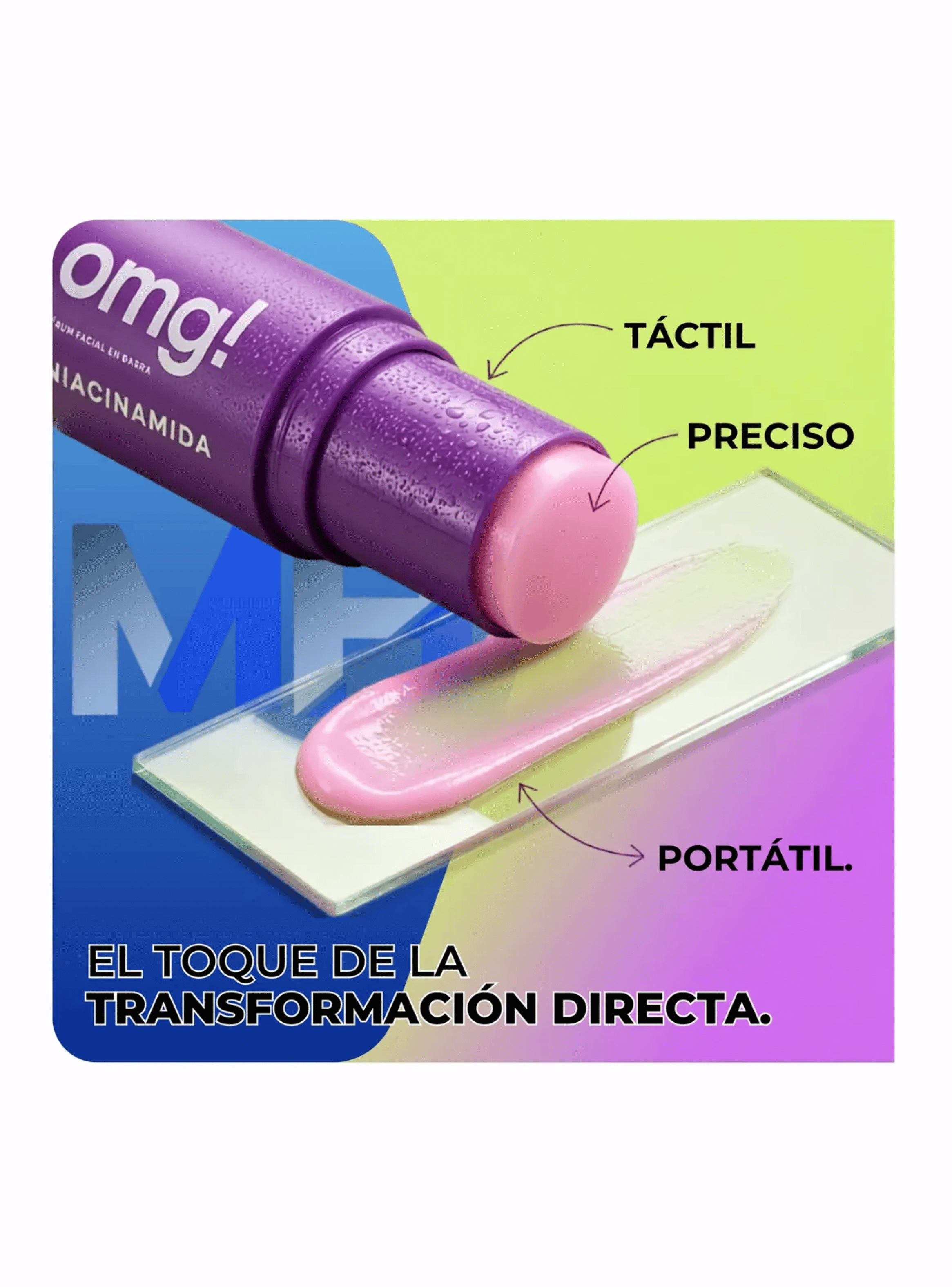 Serum Facial En Barra Niacinamida 7g Omg Despigmentante-6