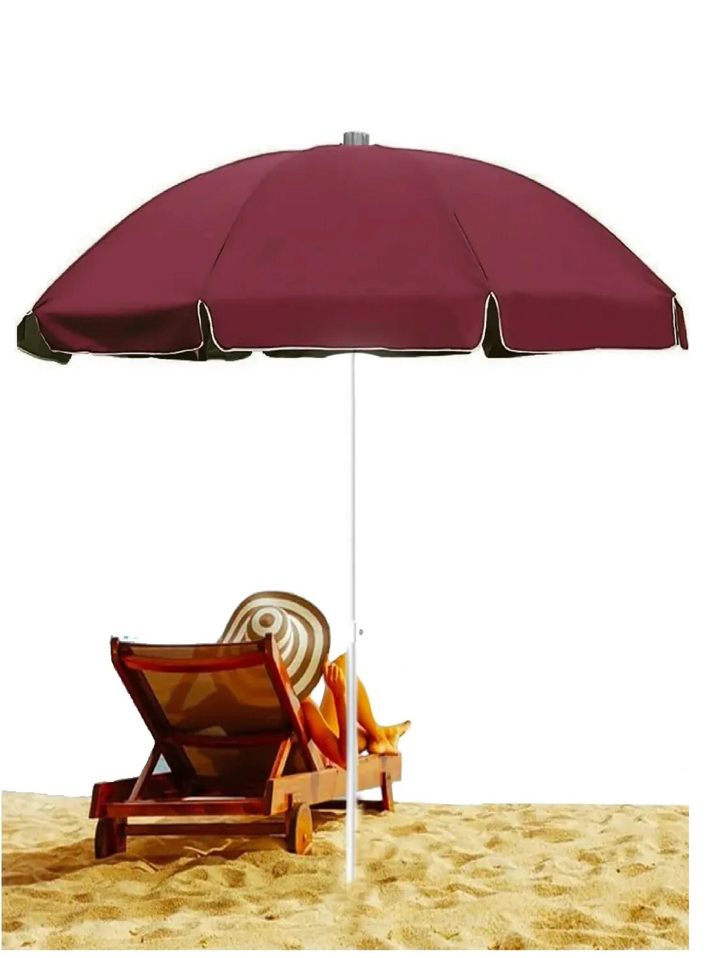 Pack X 2 Quitasol Filtro Uv Paraguas Sombrilla Bordo 160cm-3