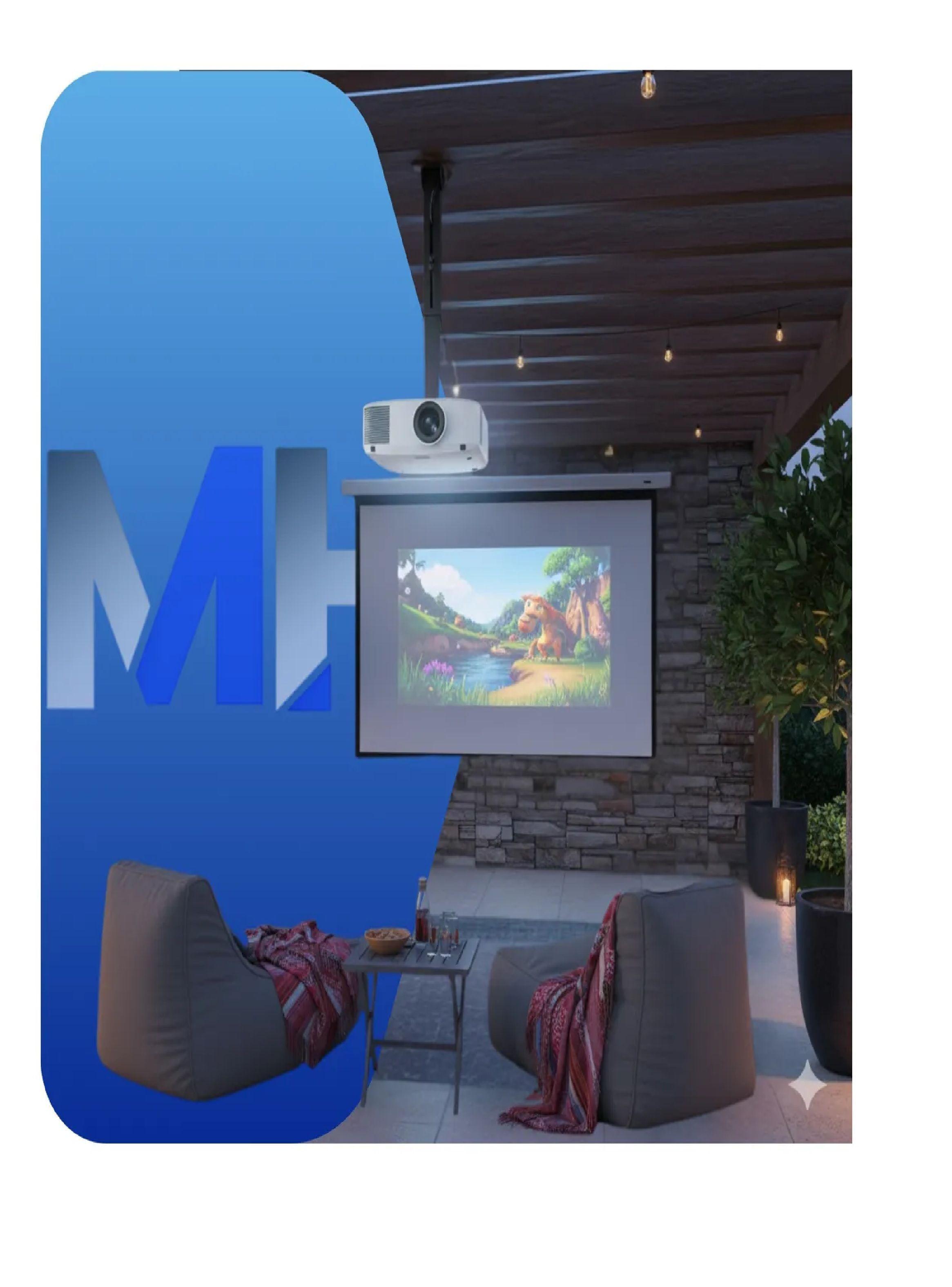 Soporte De Techo Nex Para Proyector Ajuste Universal Negro-2