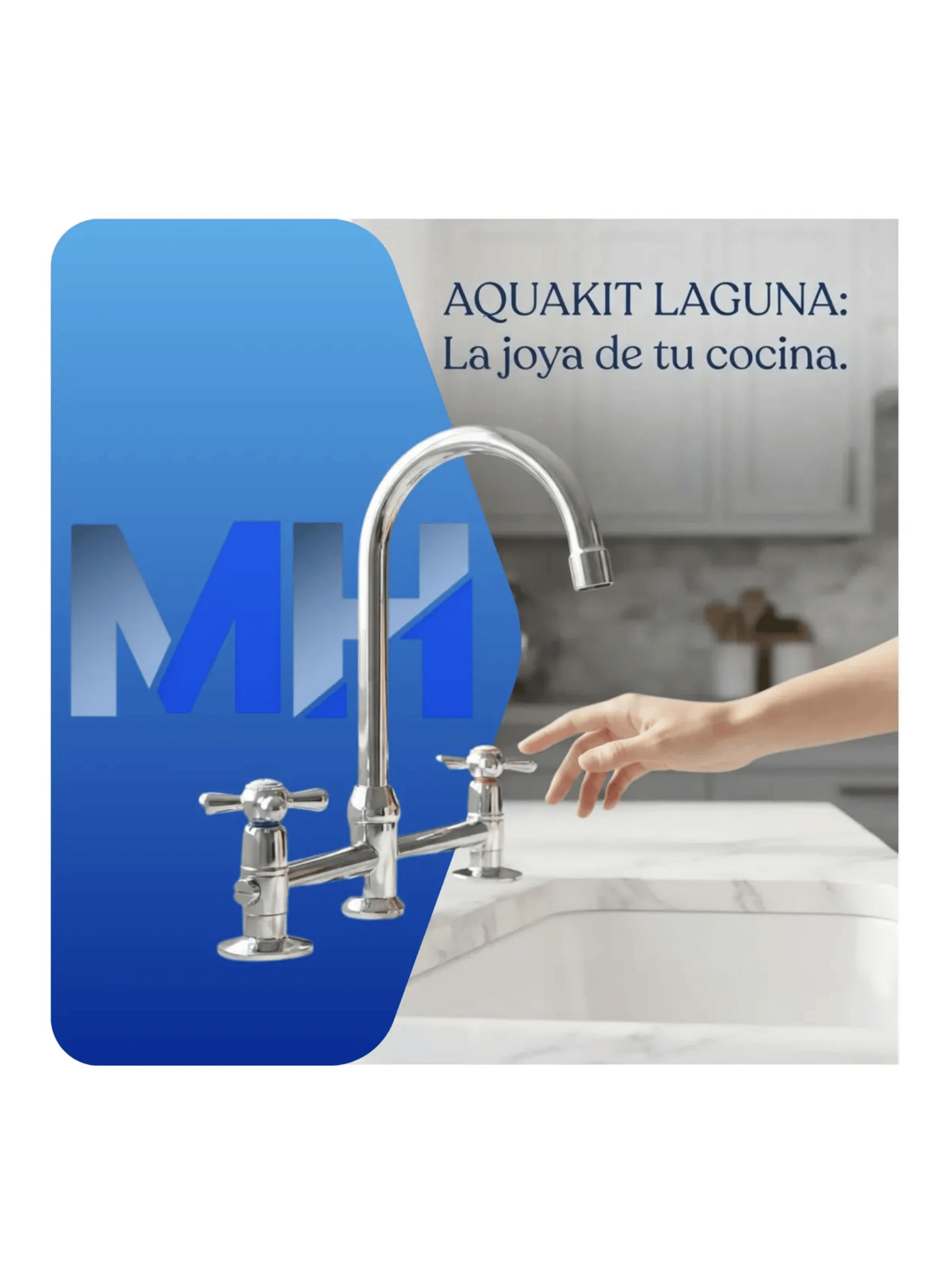 Llave Griferia Combinacion Lavaplato Laguna Standard Aquakit-2
