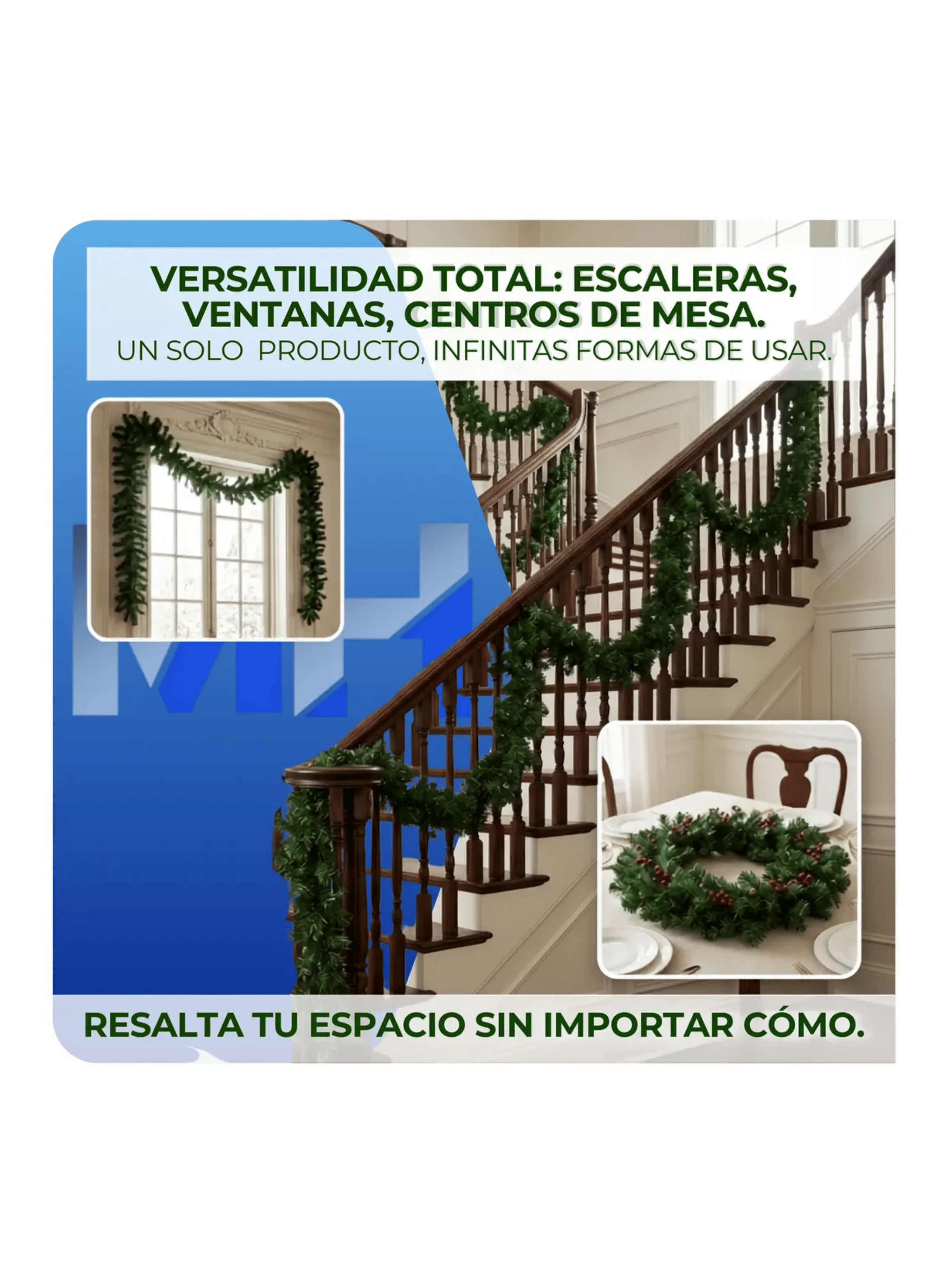 Guirnalda Canadiense De Navidad 270 Cm Decoracion Festiva-7
