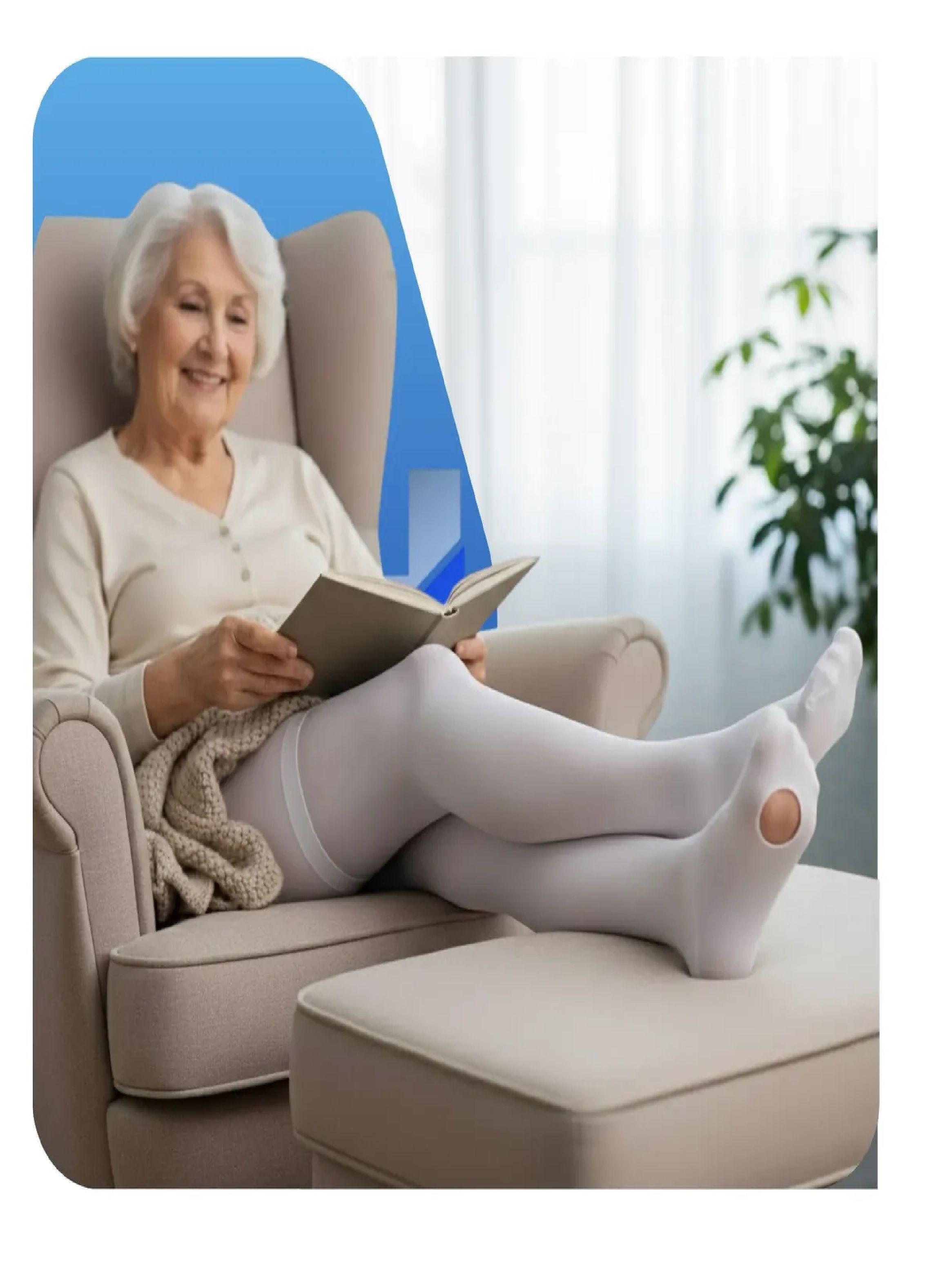 Pack X3 Pares Medias De Compresion Antiembolicas Cranberry-3