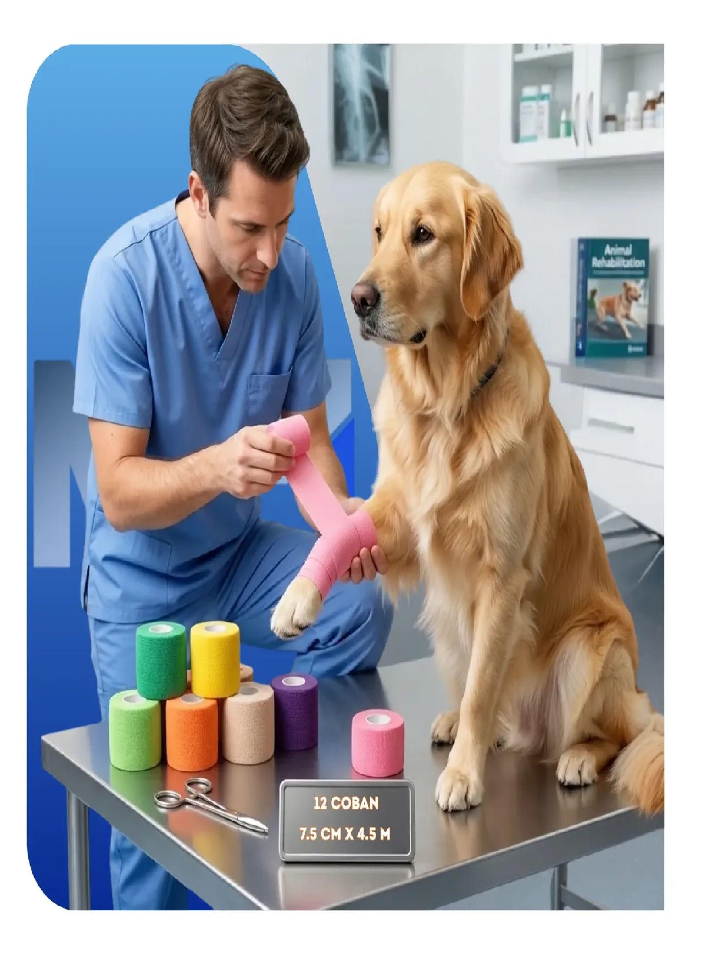 Pack X12 Cinta Para Vendaje Venda Coban Deporte 7,5cm X4,5m Neon-2