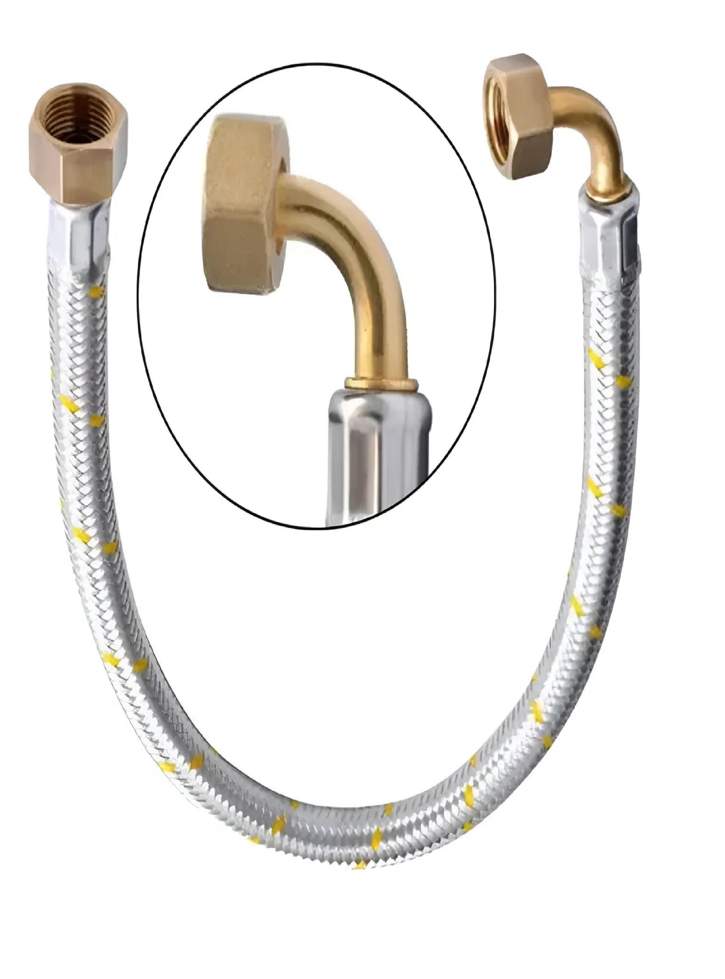 Flexible Gas Con Codo 1/2hi X 1/2hi Certificado Sec Sercogas-0