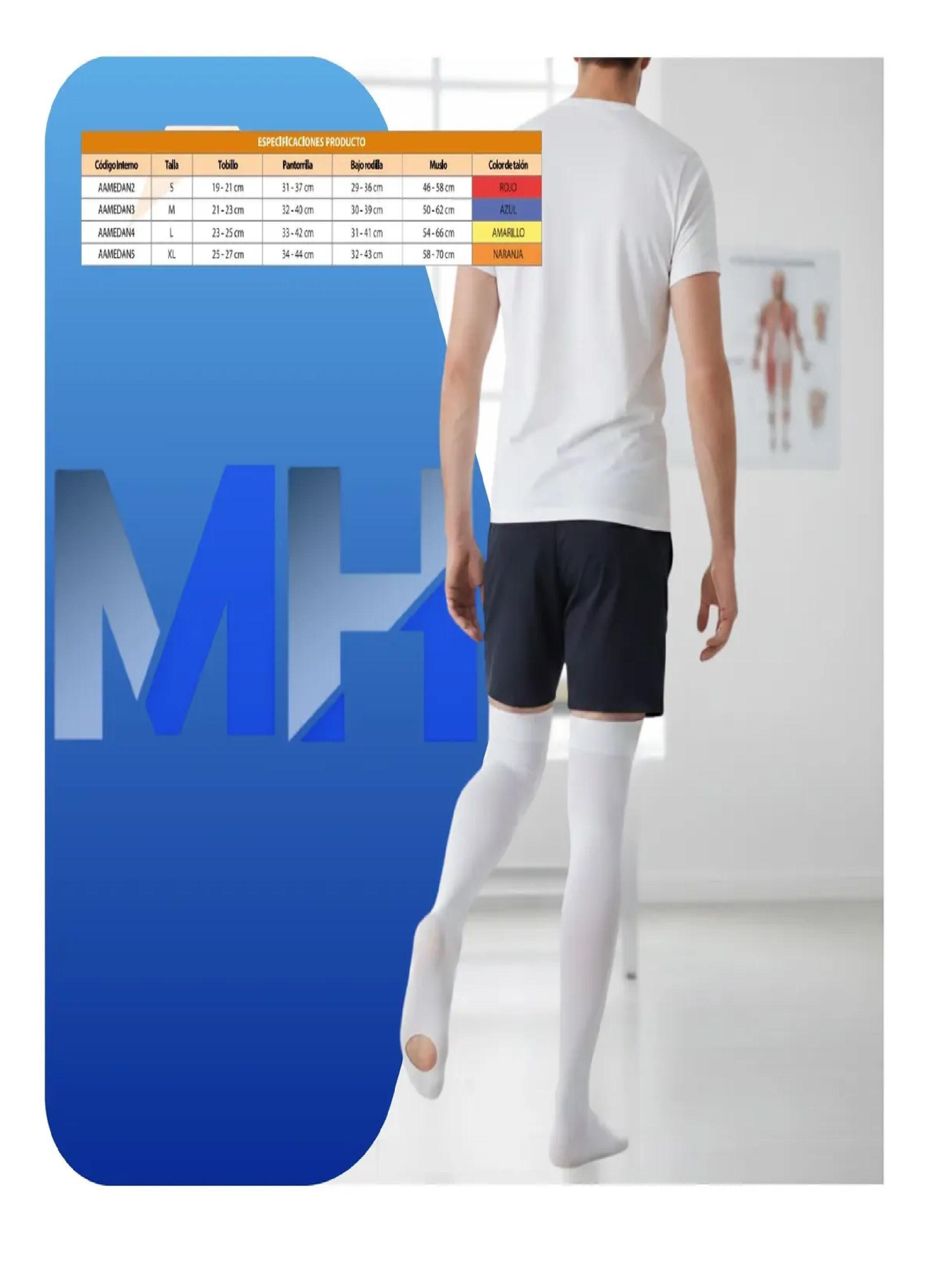 Pack X6 Pares Medias De Compresion Antiembolicas Cranberry-2