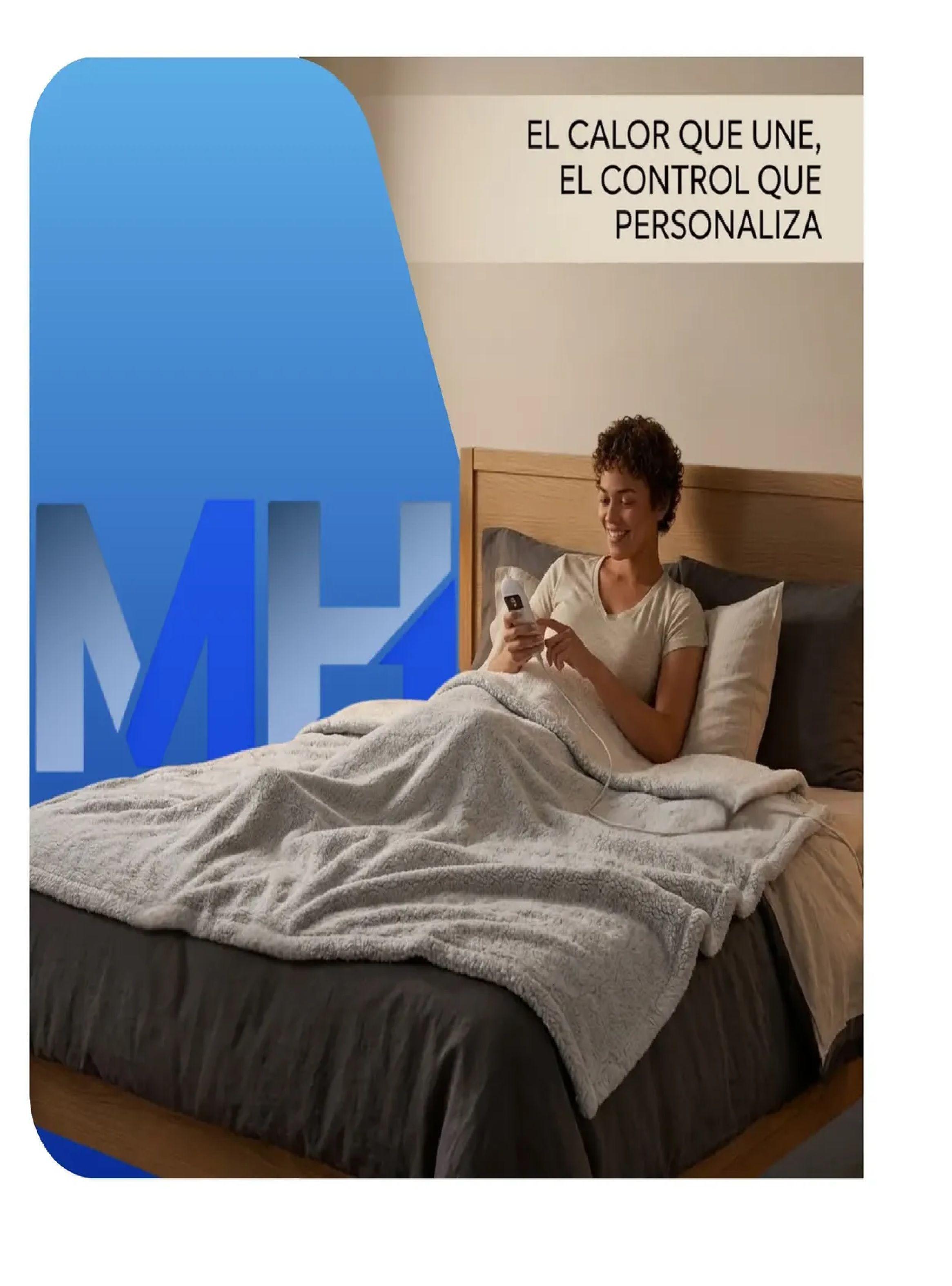 Calientacama Nex Premium 1 Plaza 80x150cm 8 Niveles Calor-2