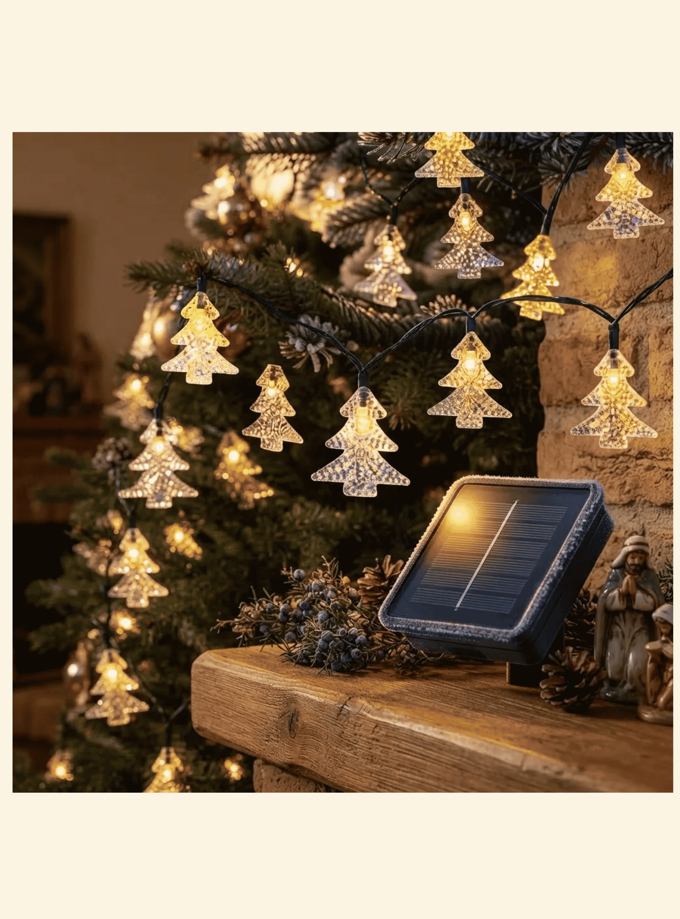 Luces De Navidad Led Arbol De Navidad Lineal 5m 20 Led-0