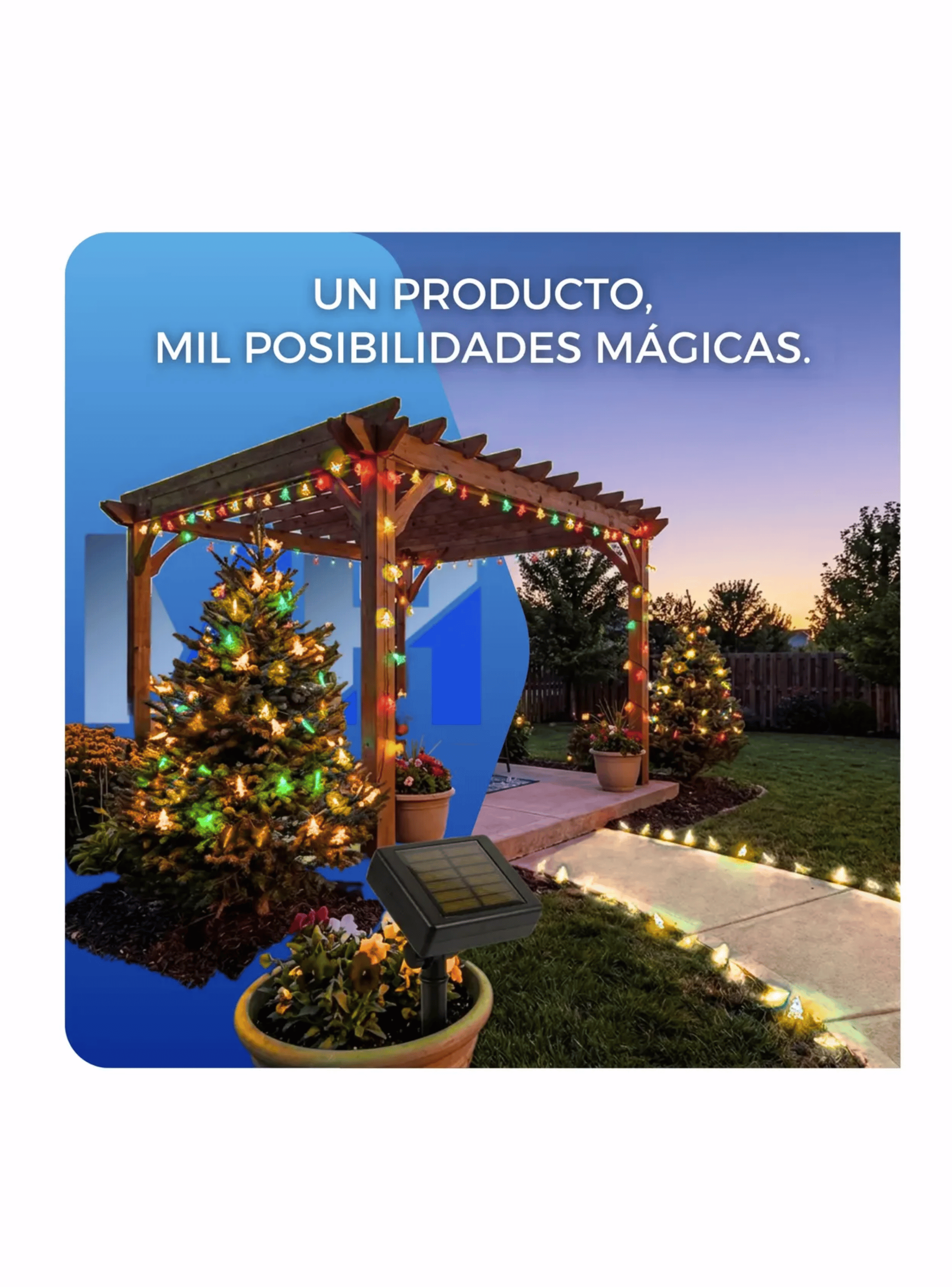 Luces De Navidad Led Arbol De Navidad Lineal 5m 20 Led-1