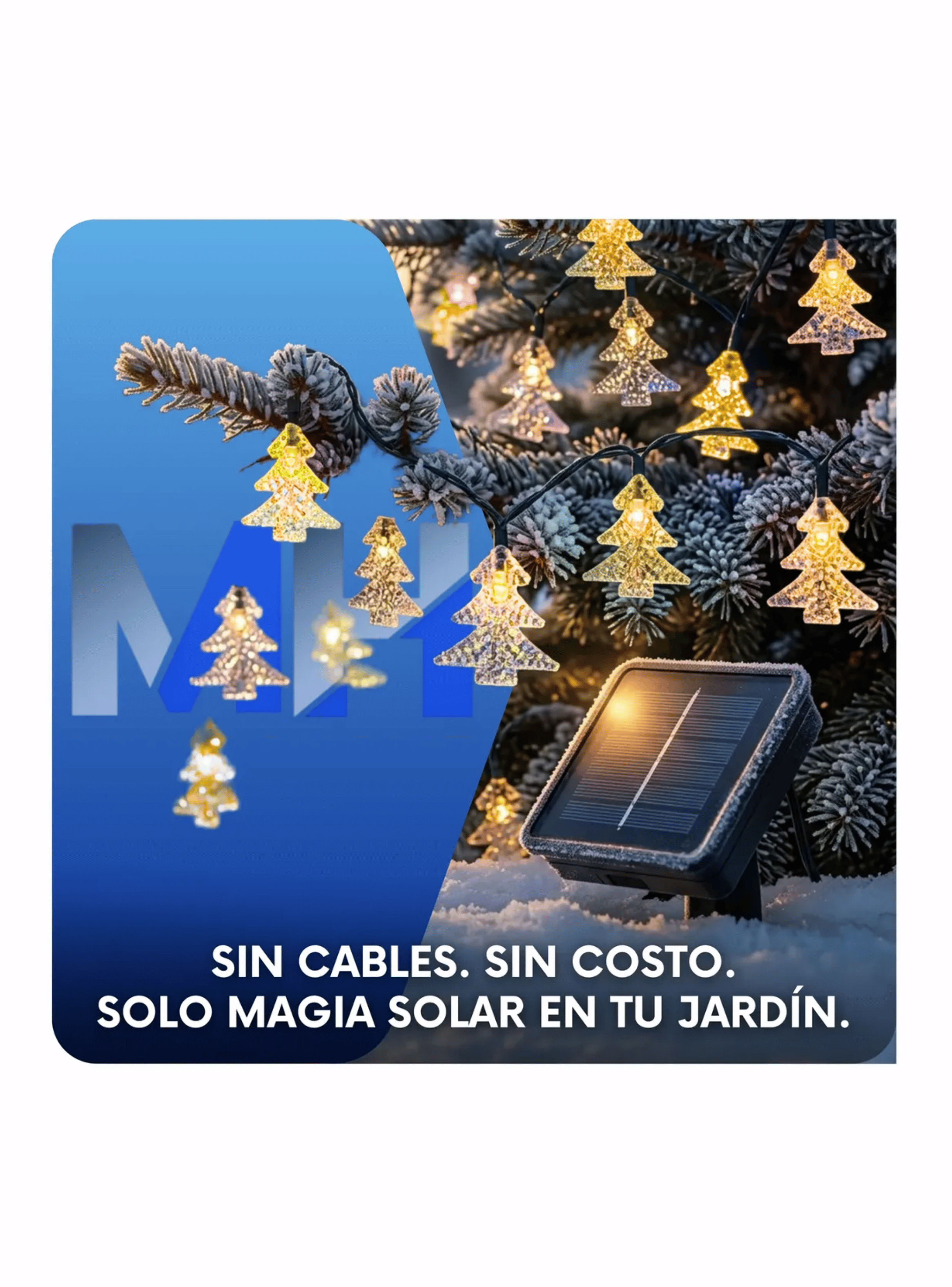 Luces De Navidad Led Arbol De Navidad Lineal 5m 20 Led-2
