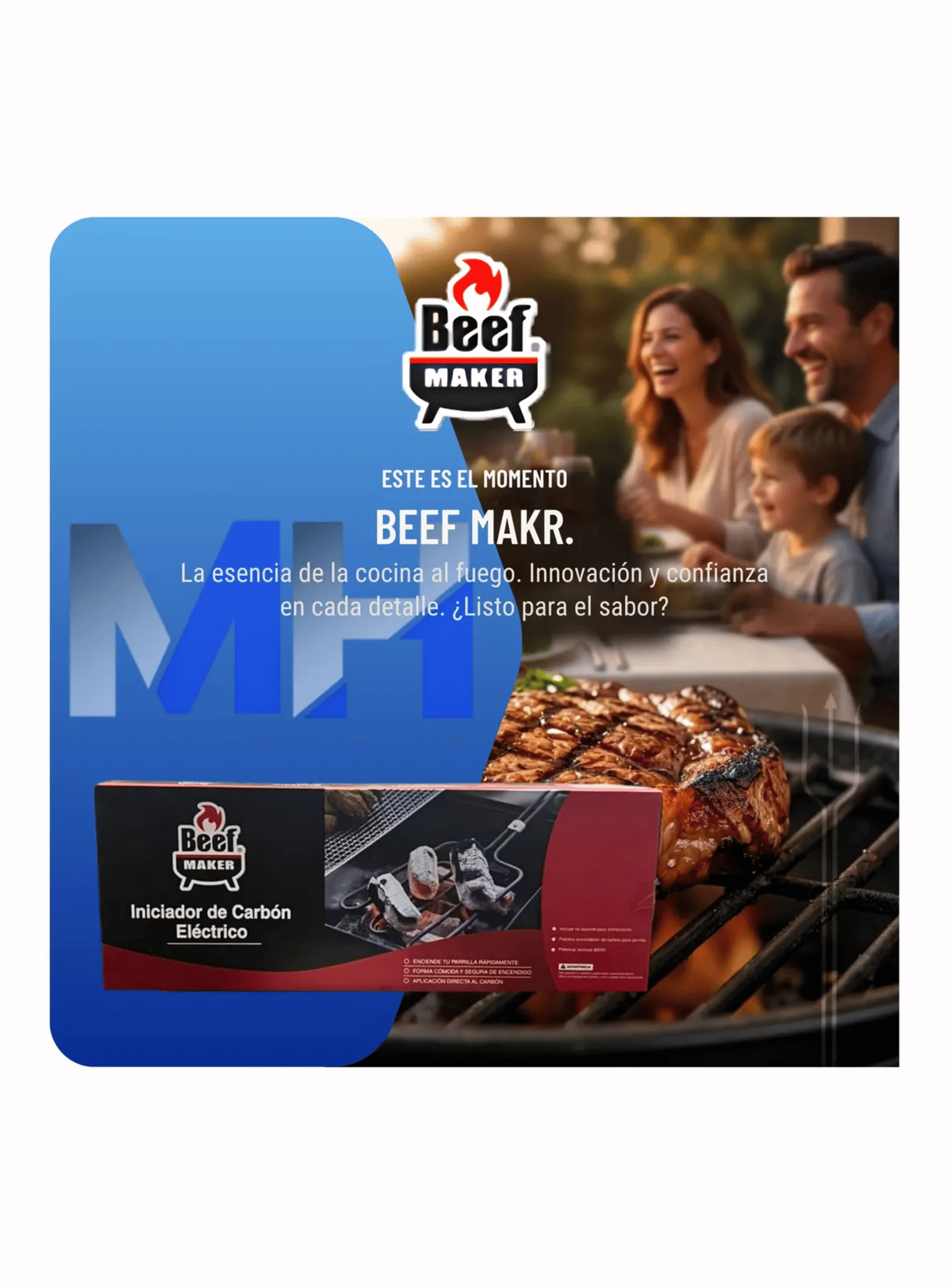 Iniciador De Fuego Electrico Para Parrilla 800w Beef Maker-5