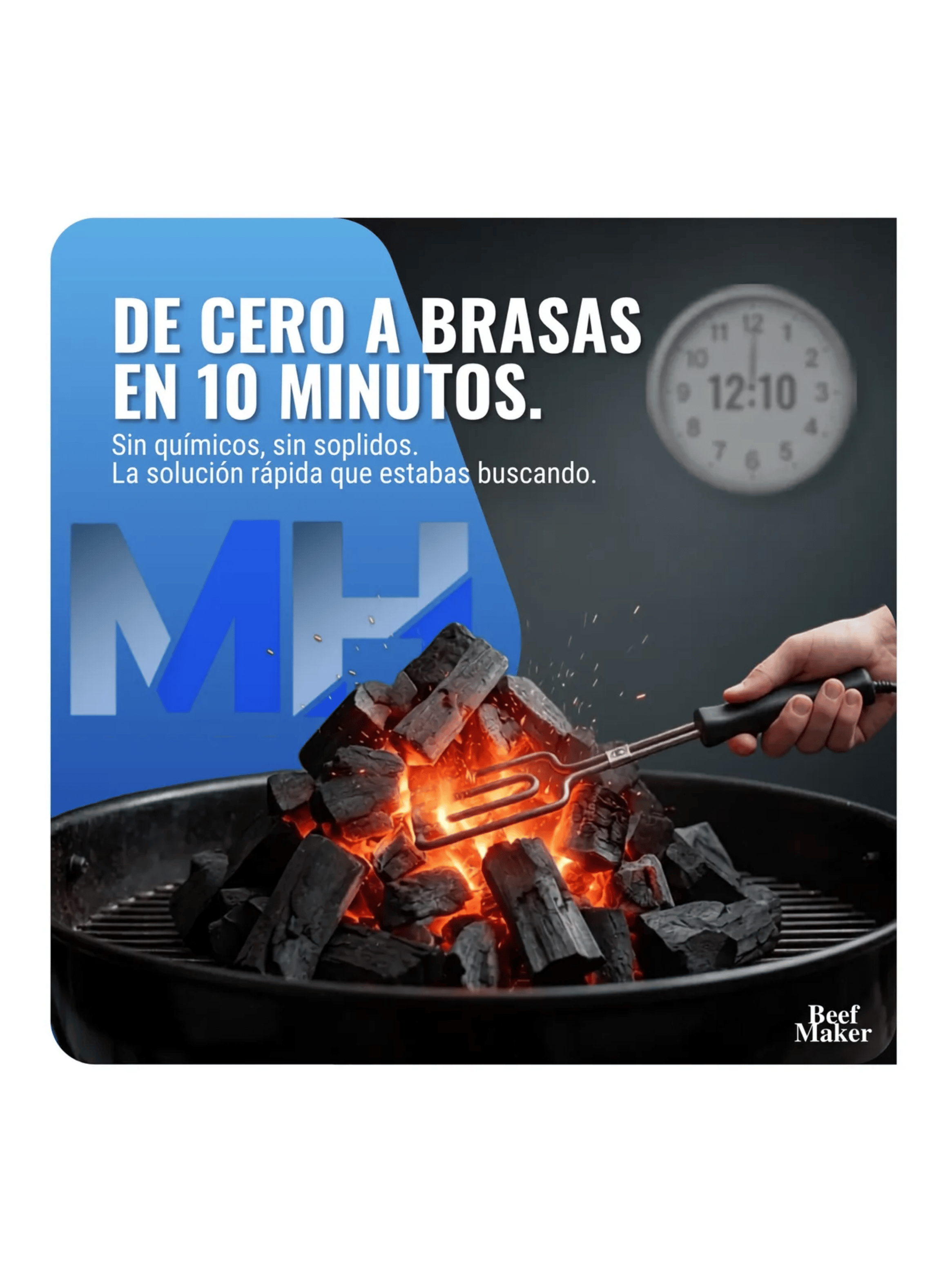 Iniciador De Fuego Electrico Para Parrilla 800w Beef Maker-6