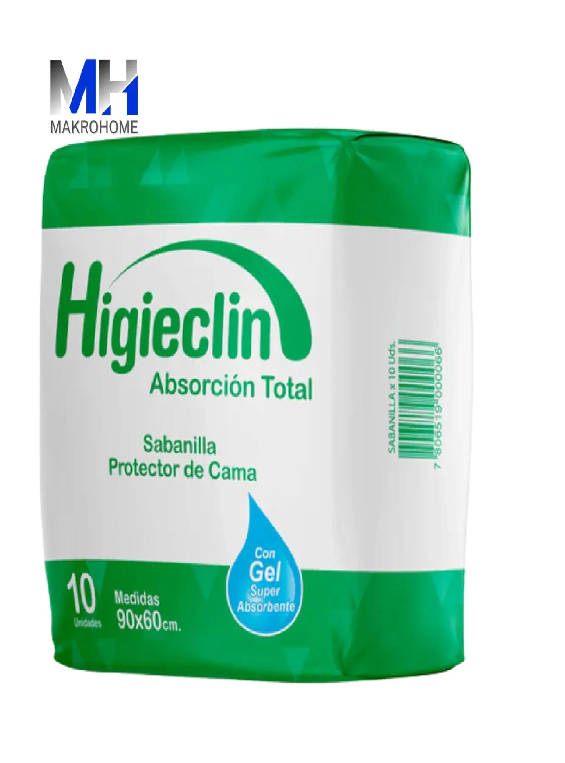 Sabanilla Protectora Higieclin 90x60 Cm X10 Unid Cubre Cama-5