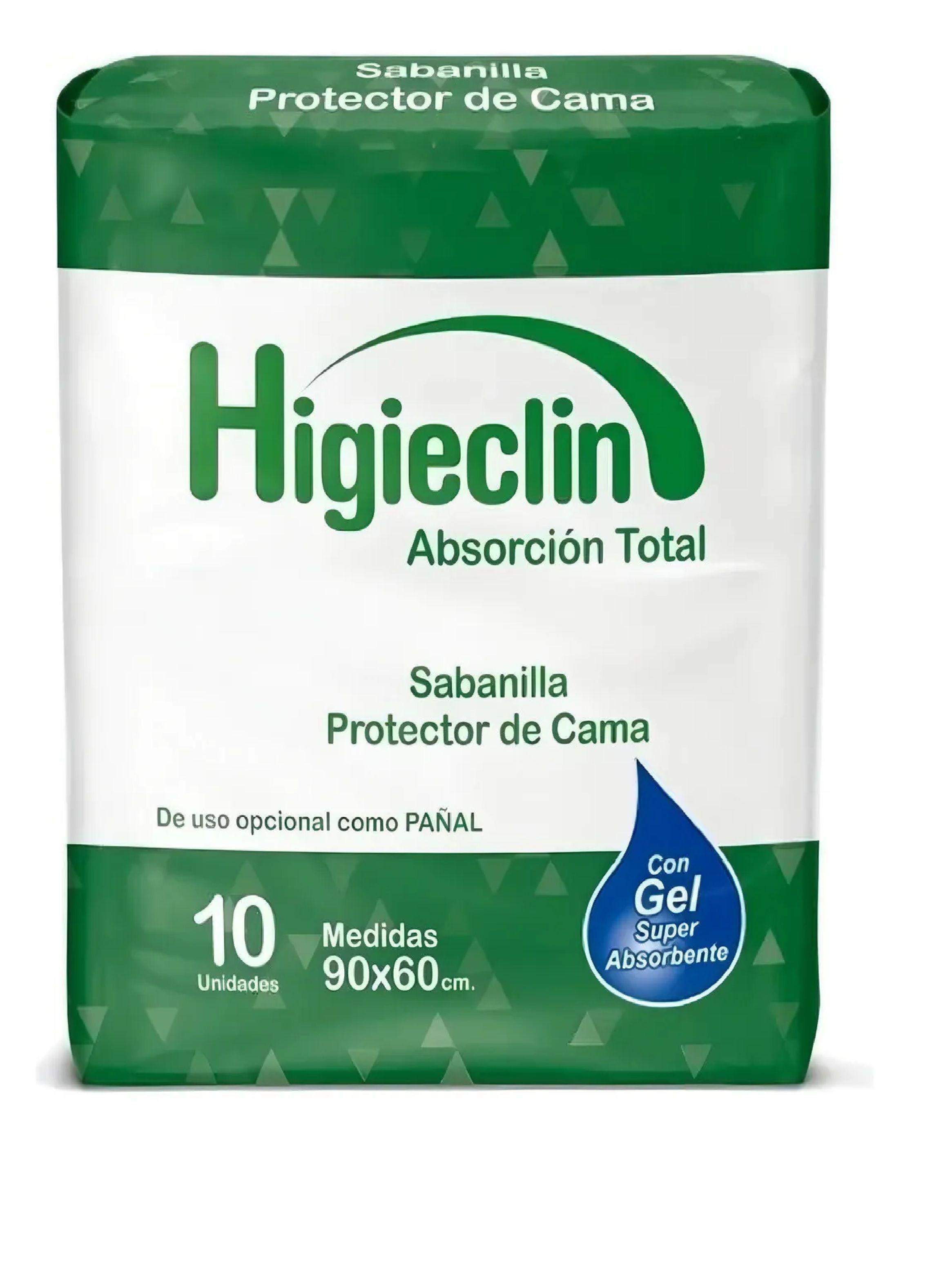 Sabanilla Protectora Higieclin 90x60 Cm X10 Unid Cubre Cama-6