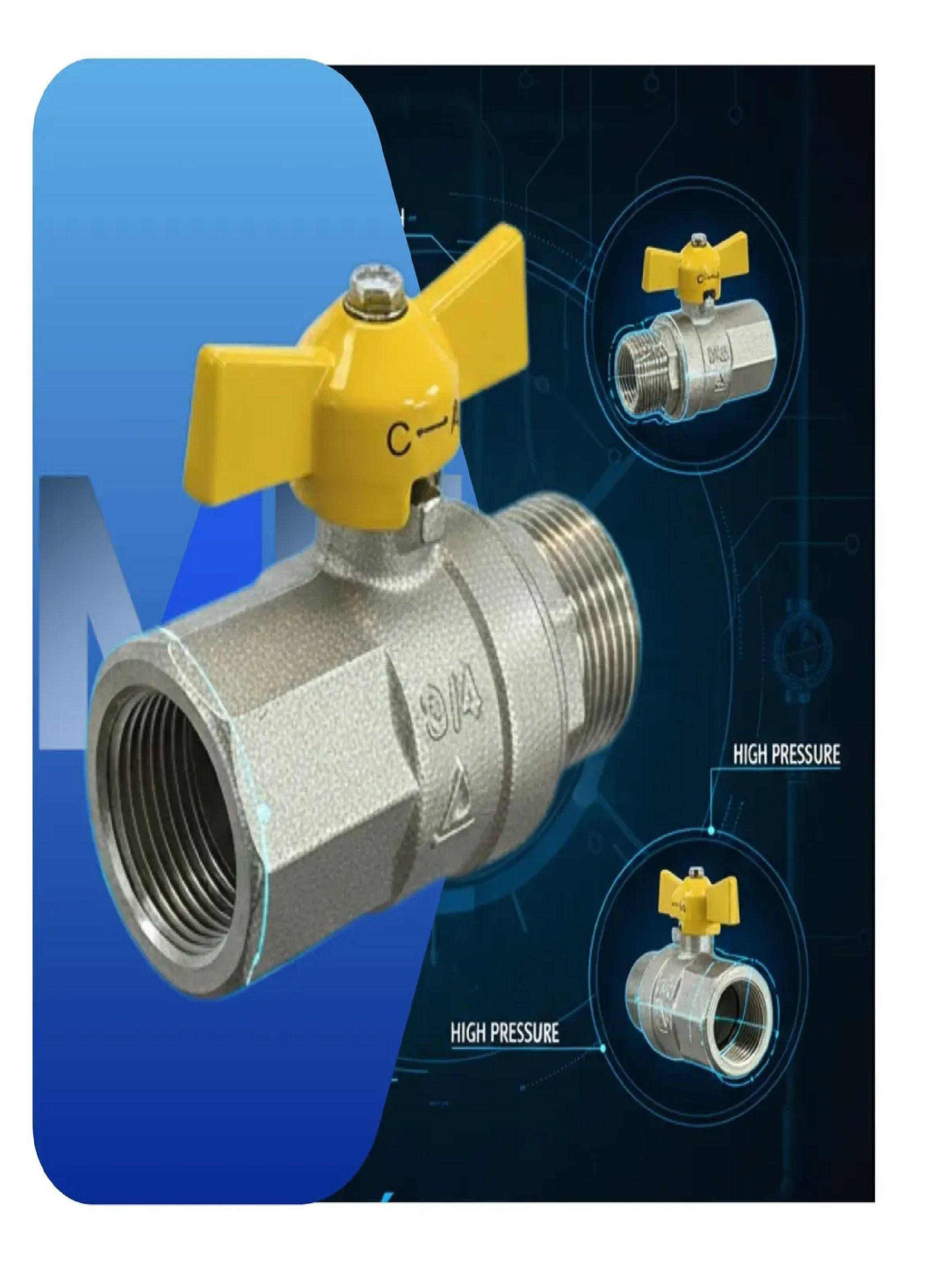 Llave Paso Bola Gas 3/4 Hi-he Taumm Mariposa Certificada Sec-3