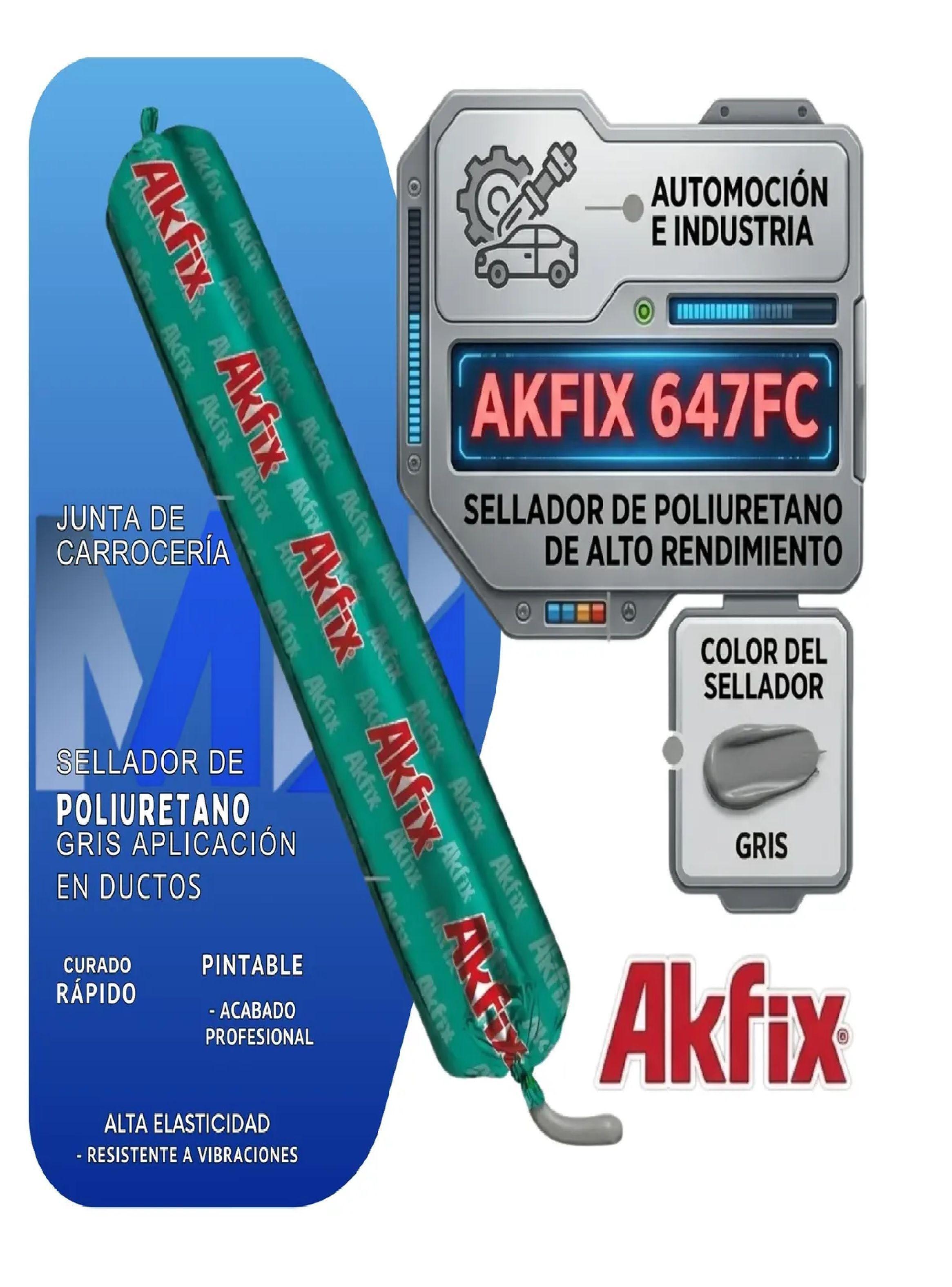 Pack 3 Sellador Poliuretano Akfix 647fc Carroceria Rapido-5