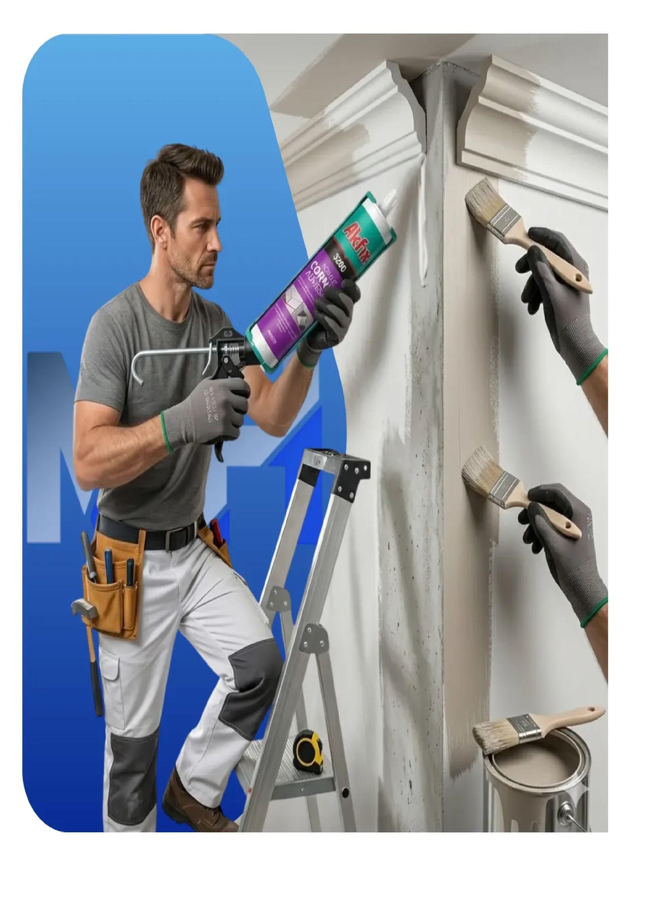 Adhesivo Para Cornisas Y Poliestireno Akfix 320c 310ml-4