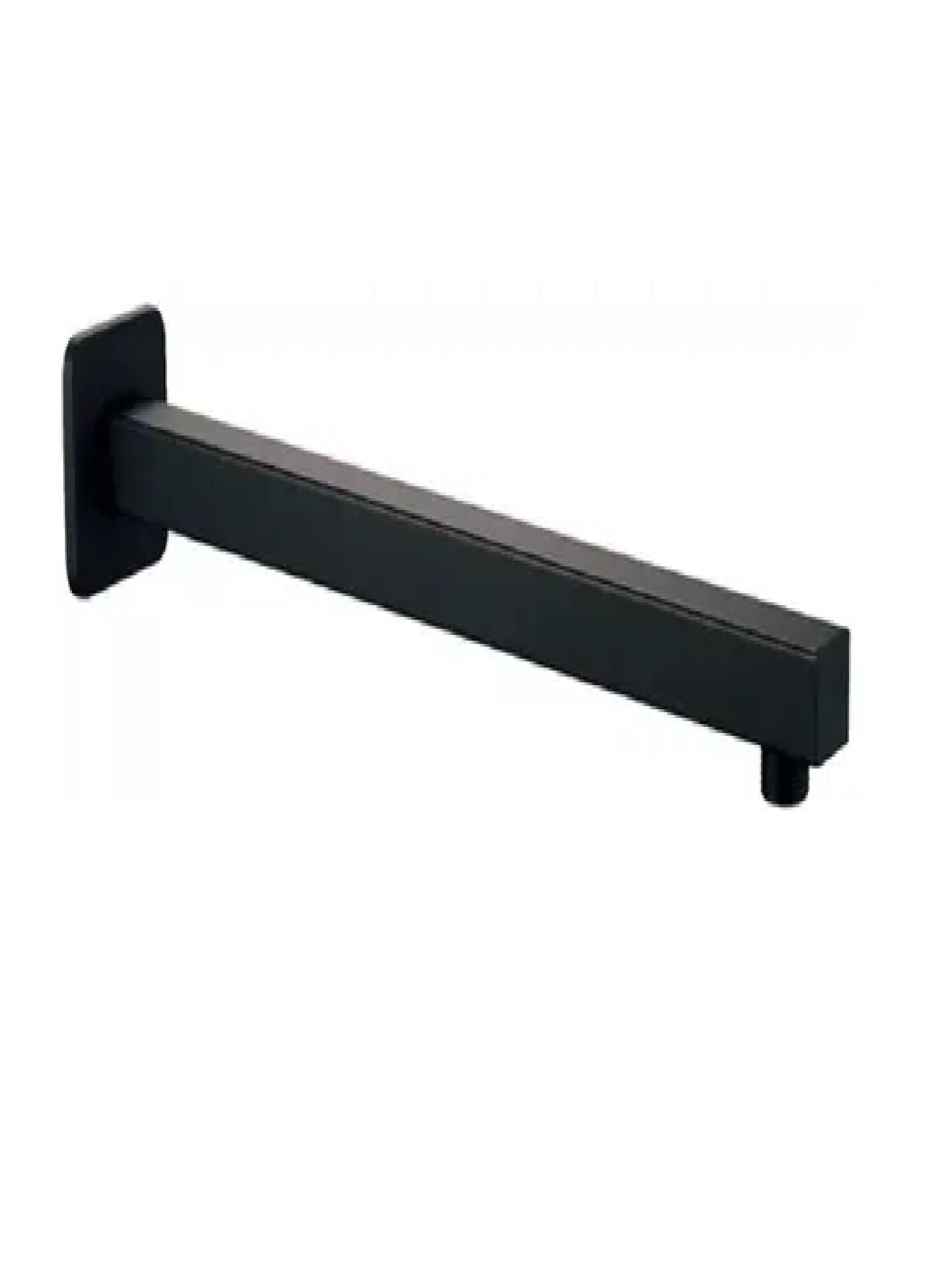 Plato Ducha Cuadrado Negro 25cm + Brazo 40 Cm Taumm-5