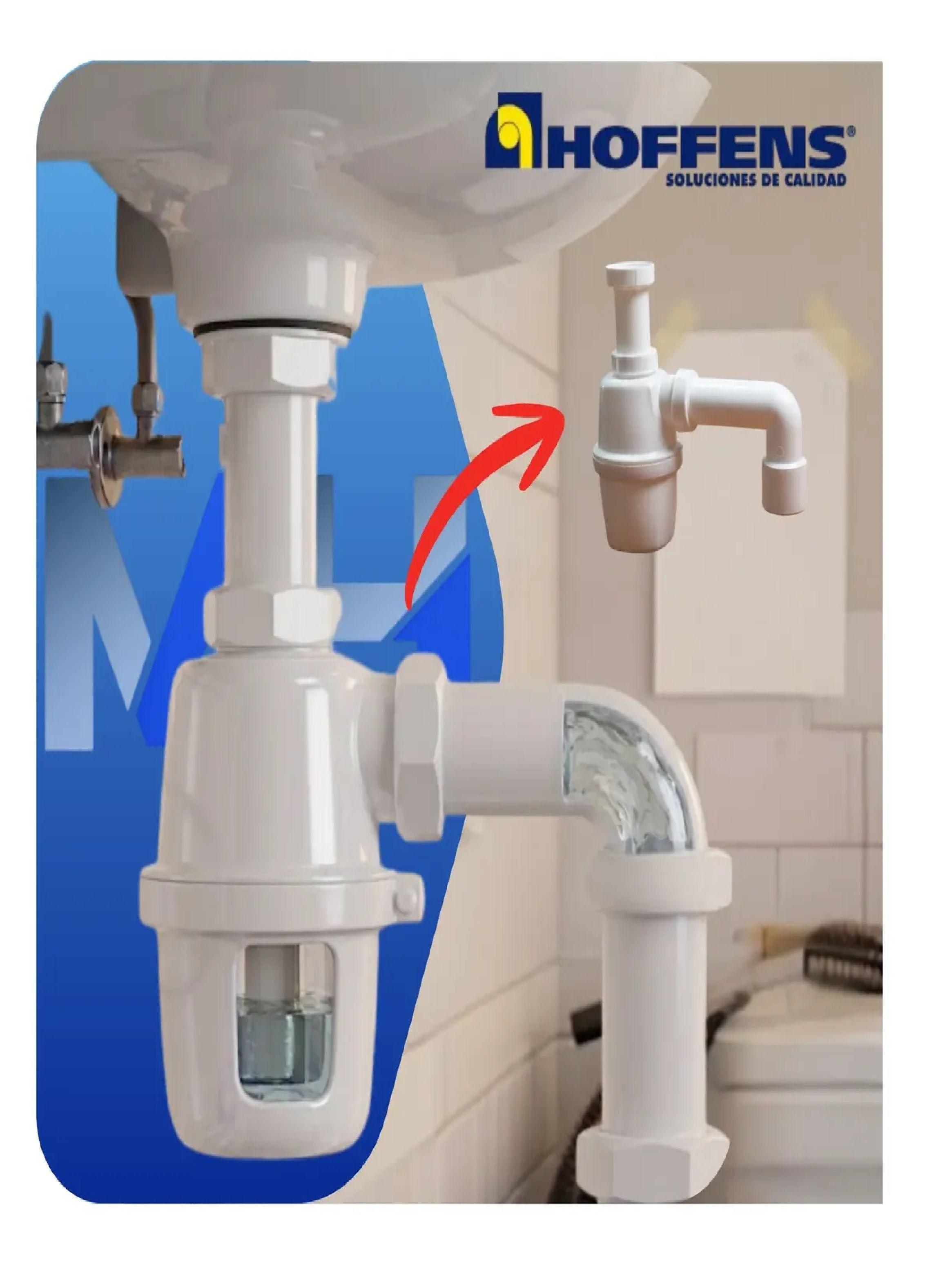 Sifon Botella Lavaplatos Loa 1 1/2 Hoffens - Salida Curva-4
