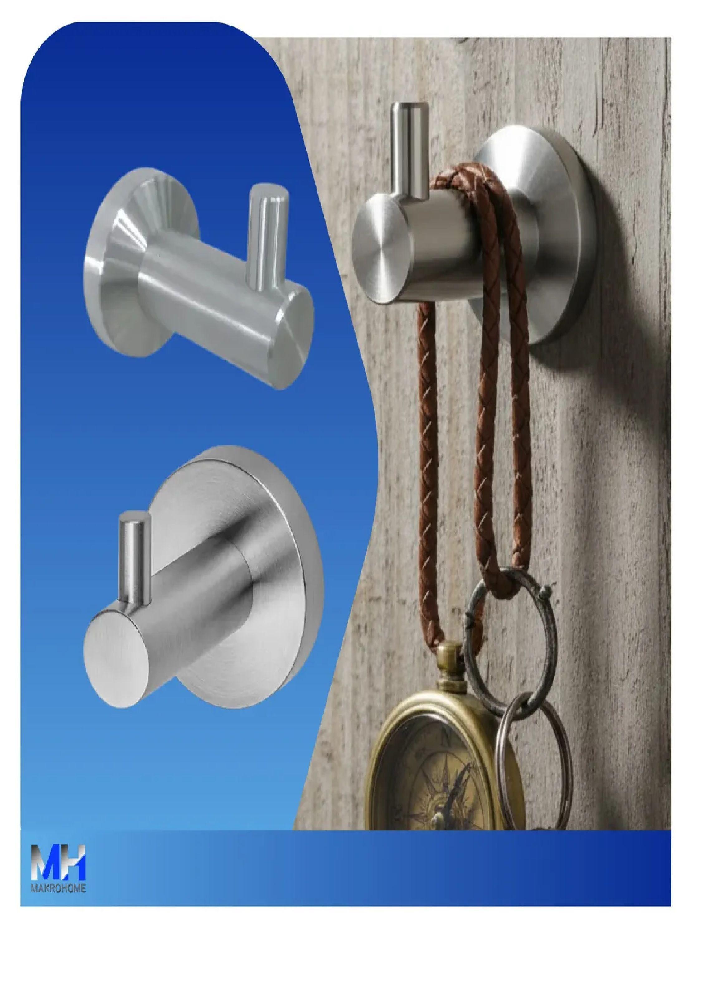 Pack X2 Perchero De Baño Taumm Acero Inoxidable Elegancia-4