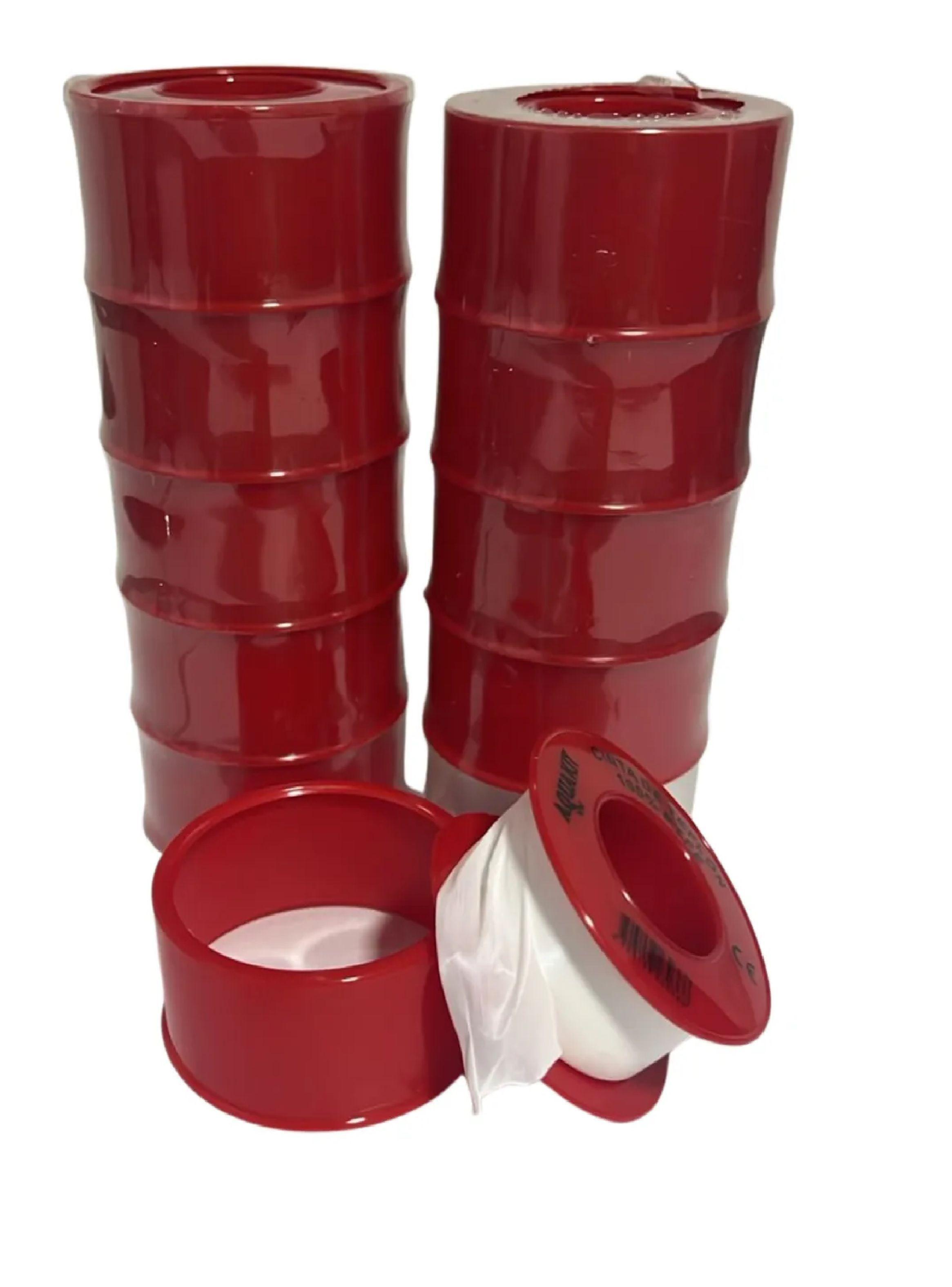 Pack X10 Teflon Maestro 1/2 10mt Cinta Selladora Para Agua-0