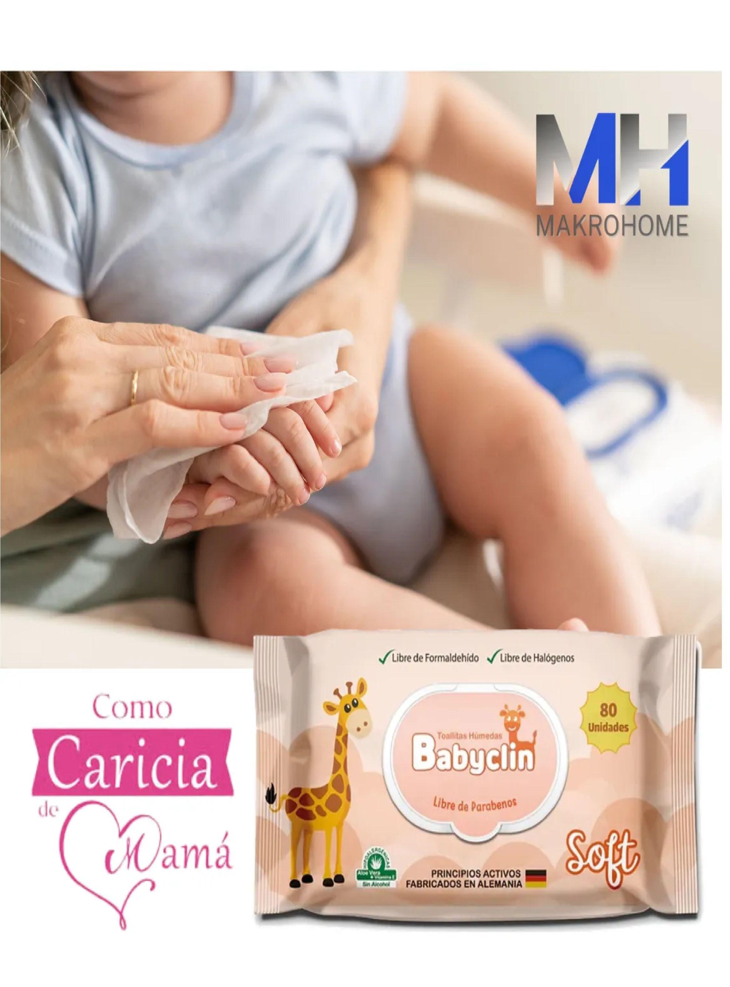 Toallas Humedas Babyclin Soft X80 Hipoalergenicas Aloe Vera-3