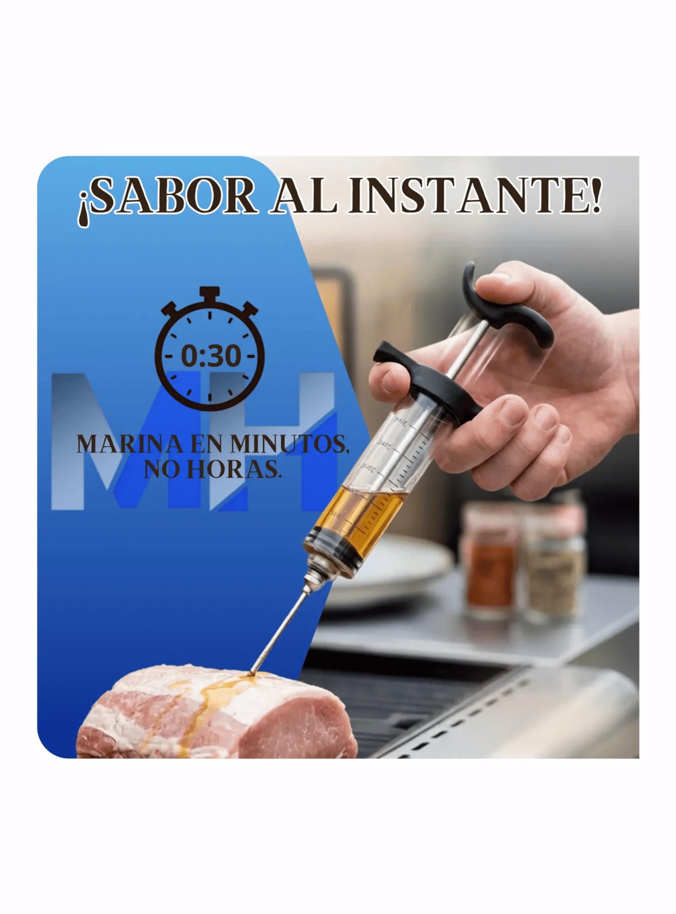Jeringa De Cocina Inyector Sabores Carnes La Hacienda 30ml-2