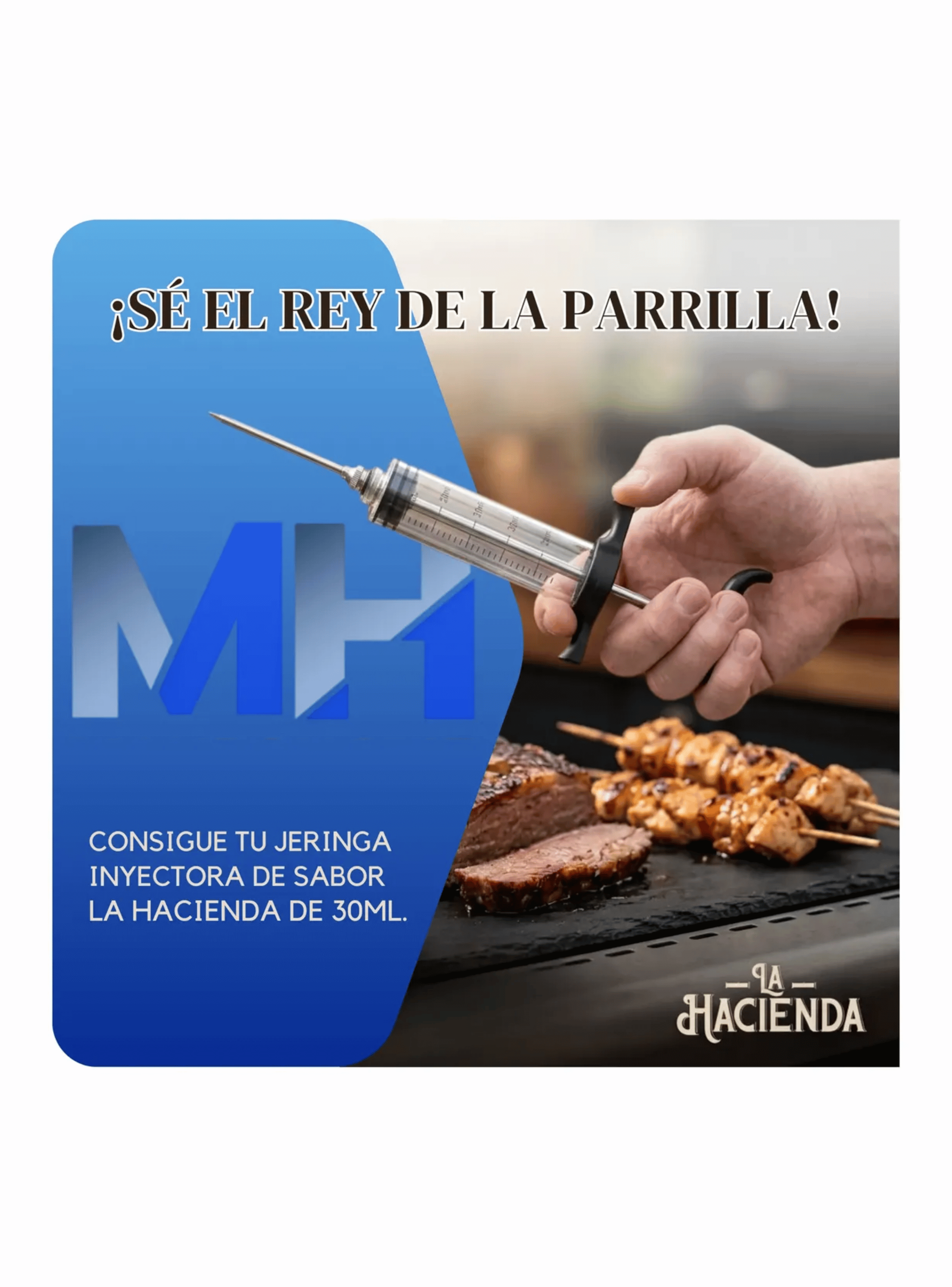 Jeringa De Cocina Inyector Sabores Carnes La Hacienda 30ml-3