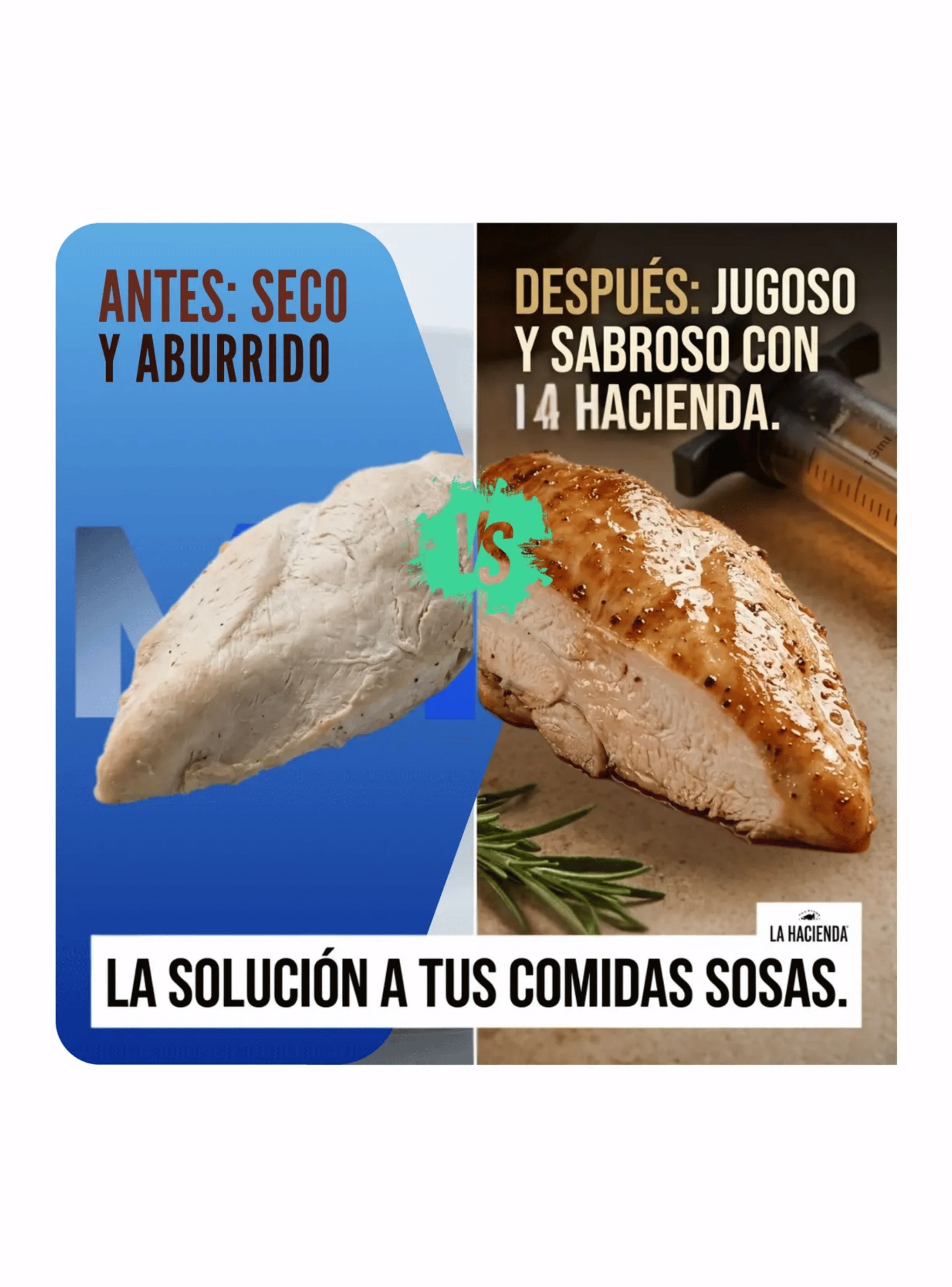 Jeringa De Cocina Inyector Sabores Carnes La Hacienda 30ml-5