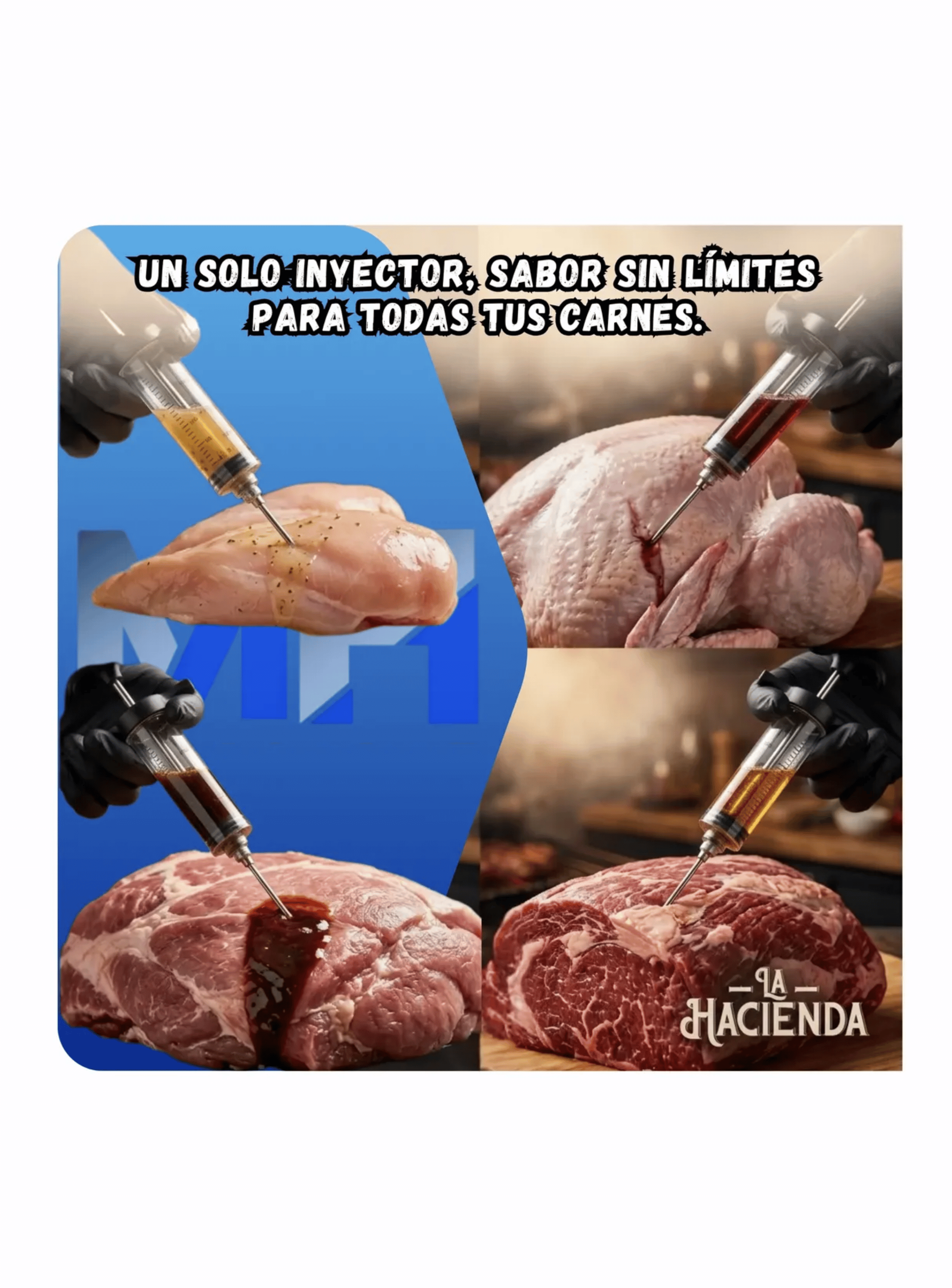 Jeringa De Cocina Inyector Sabores Carnes La Hacienda 30ml-7