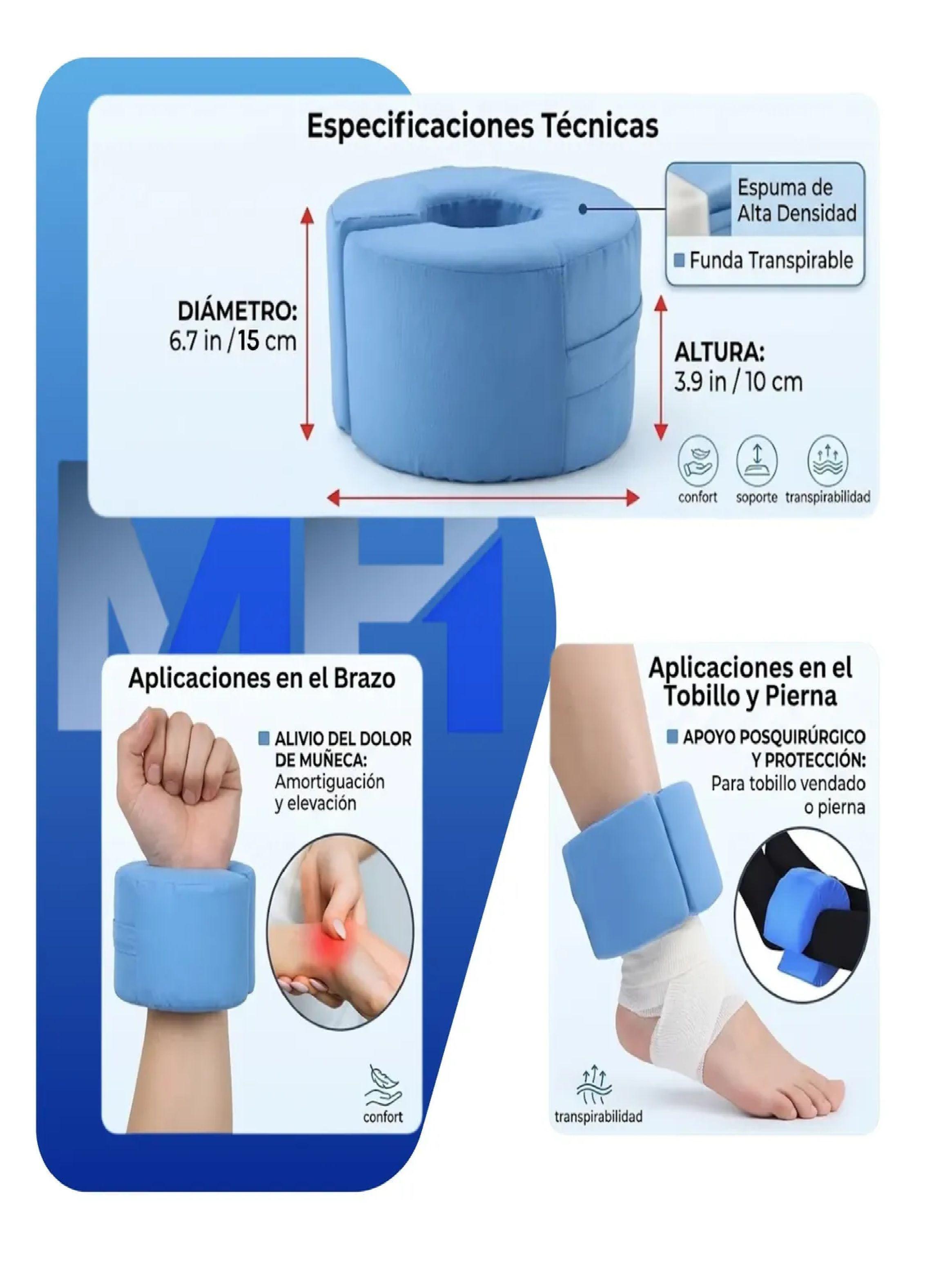 Cojin Antiescaras Multiuso Talonera Mu equera Codera Tobillo-2