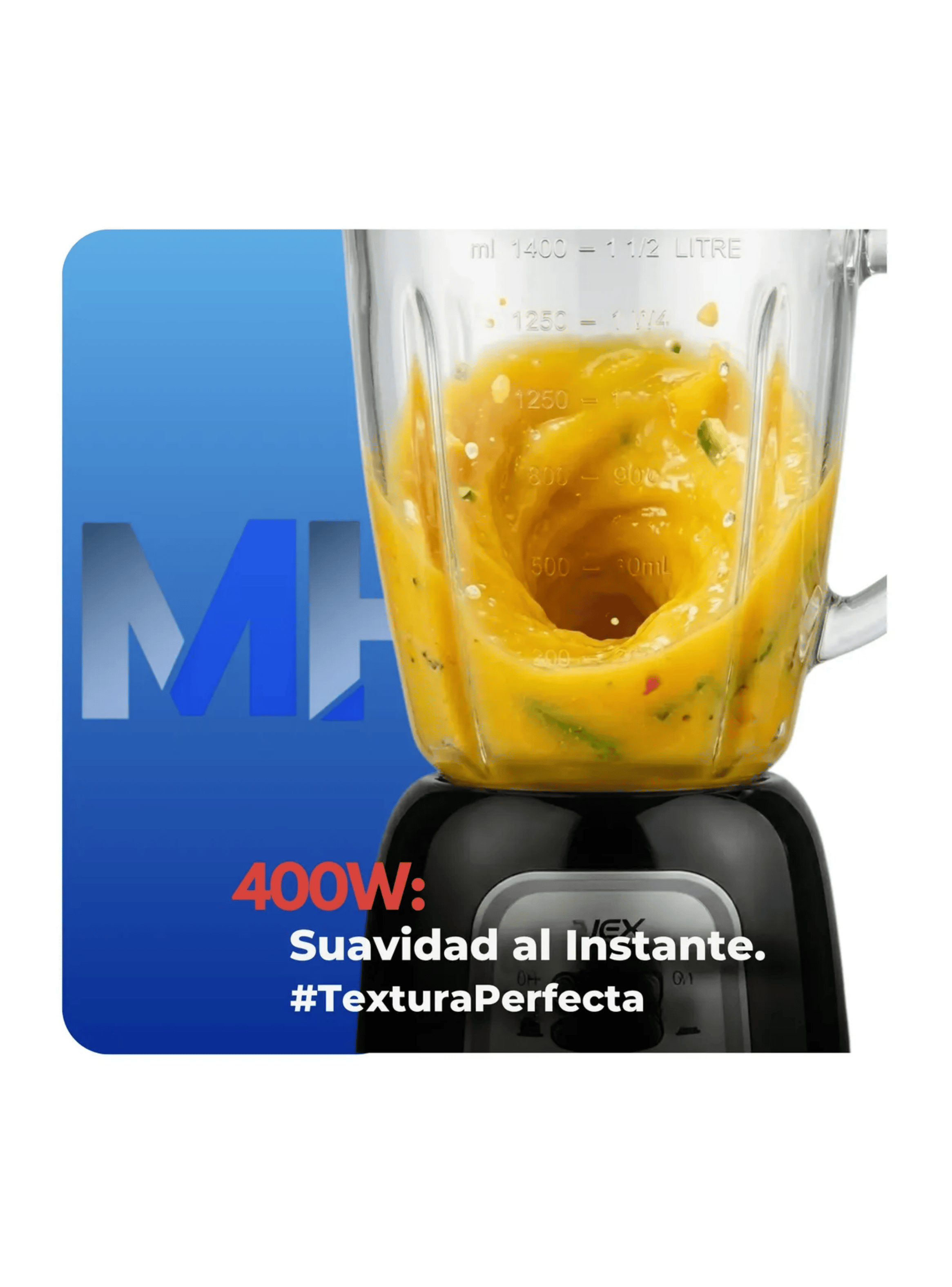 Licuadora Nex Jarra De Vidrio 1 5 Litros 400w 10 Velocidades-2