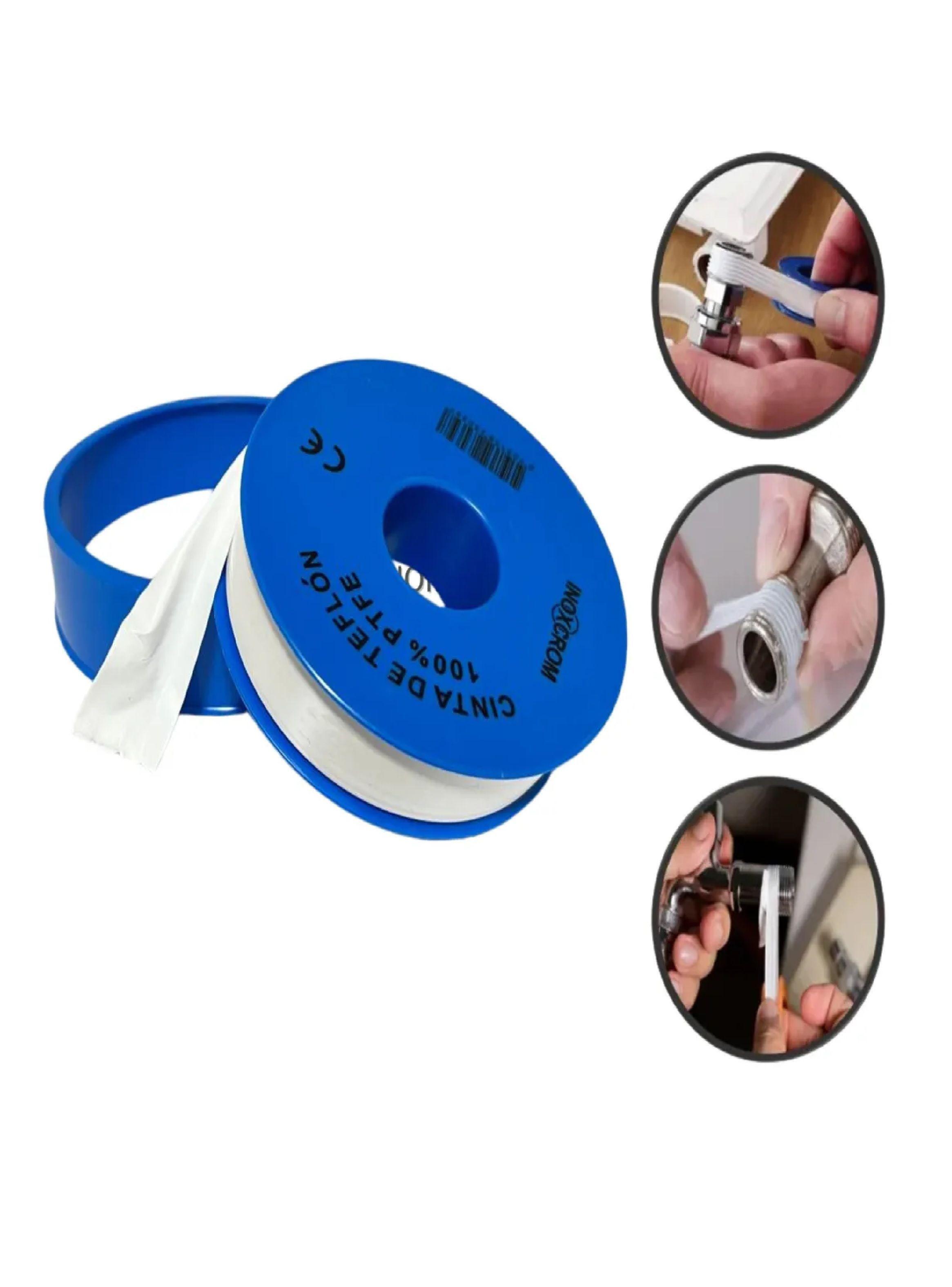 Teflon Multiuso 3/4 Inoxcrom 50mt Alta Densidad Profesional-0