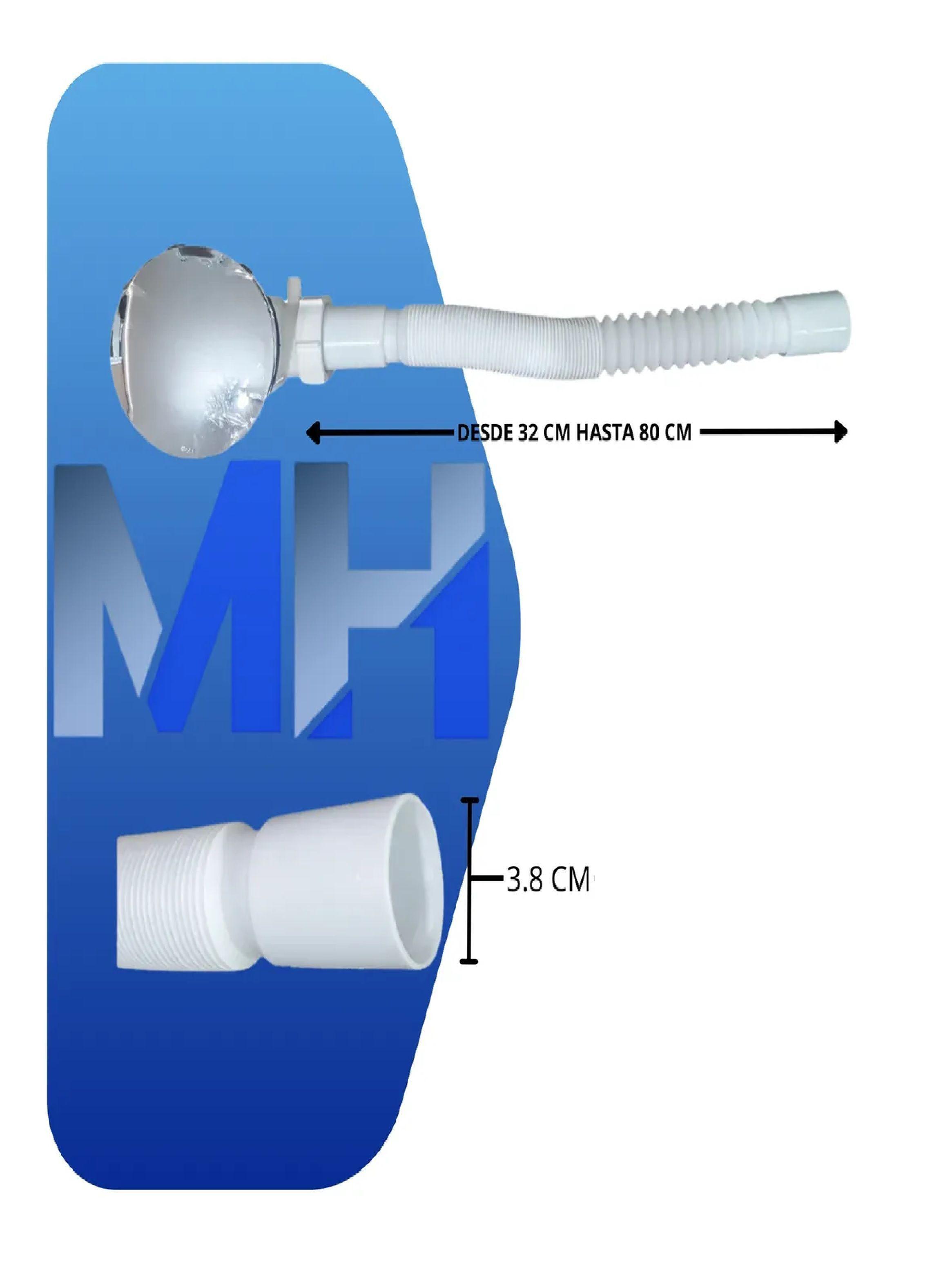 Desague Plastico Chico Para Receptaculo De Ducha 50 Mm Exten-3