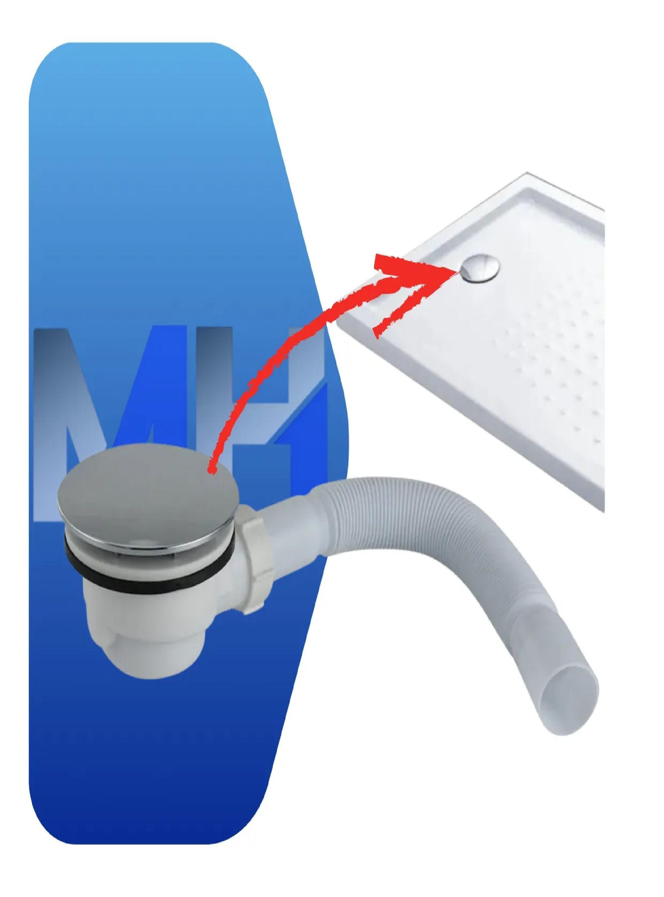 Desague Plastico Chico Para Receptaculo De Ducha 50 Mm Exten-4