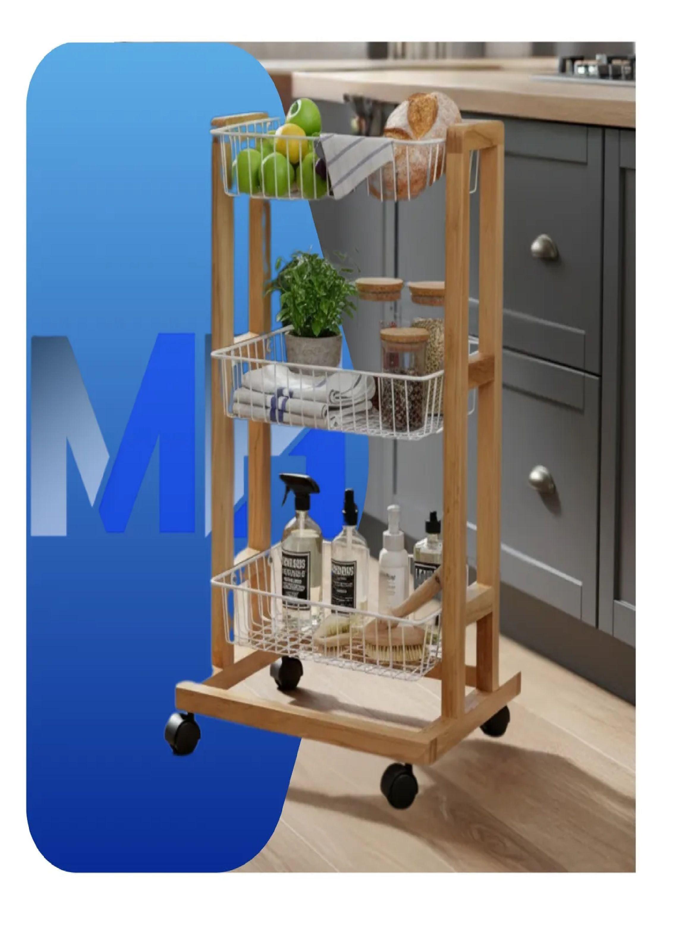 Carro Organizador Con Ruedas 5 Niveles 42x35x77.5 Cm-1