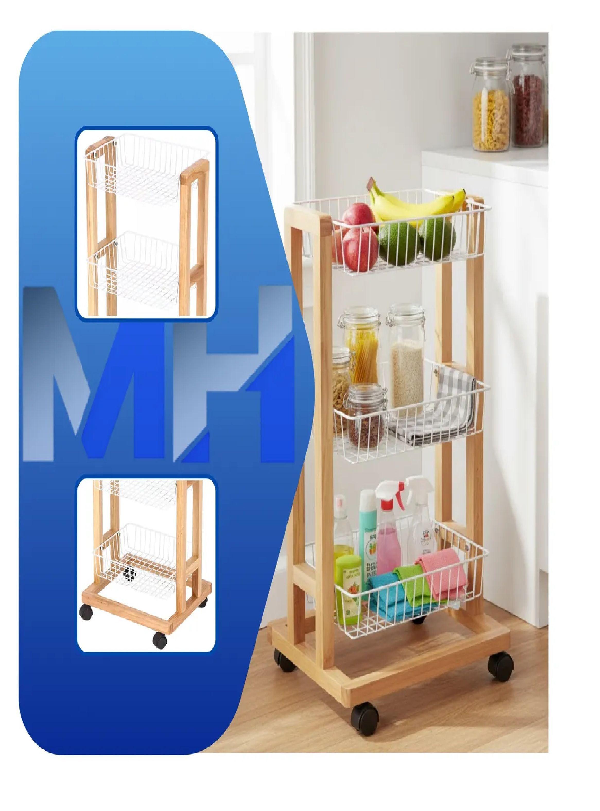 Carro Organizador Con Ruedas 5 Niveles 42x35x77.5 Cm-2