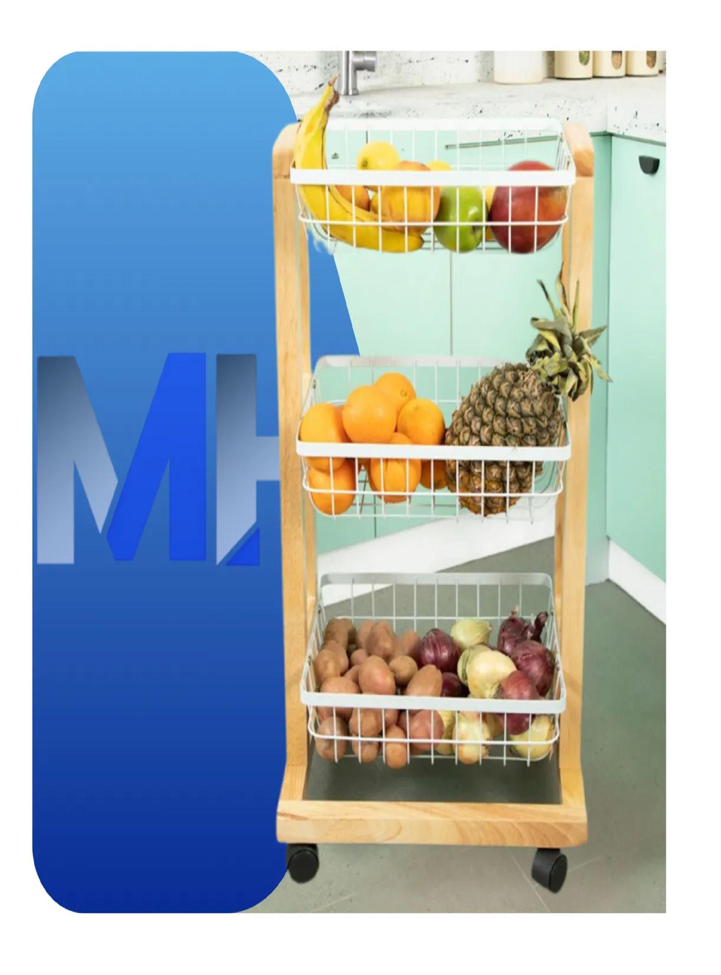 Carro Organizador Con Ruedas 5 Niveles 42x35x77.5 Cm-4