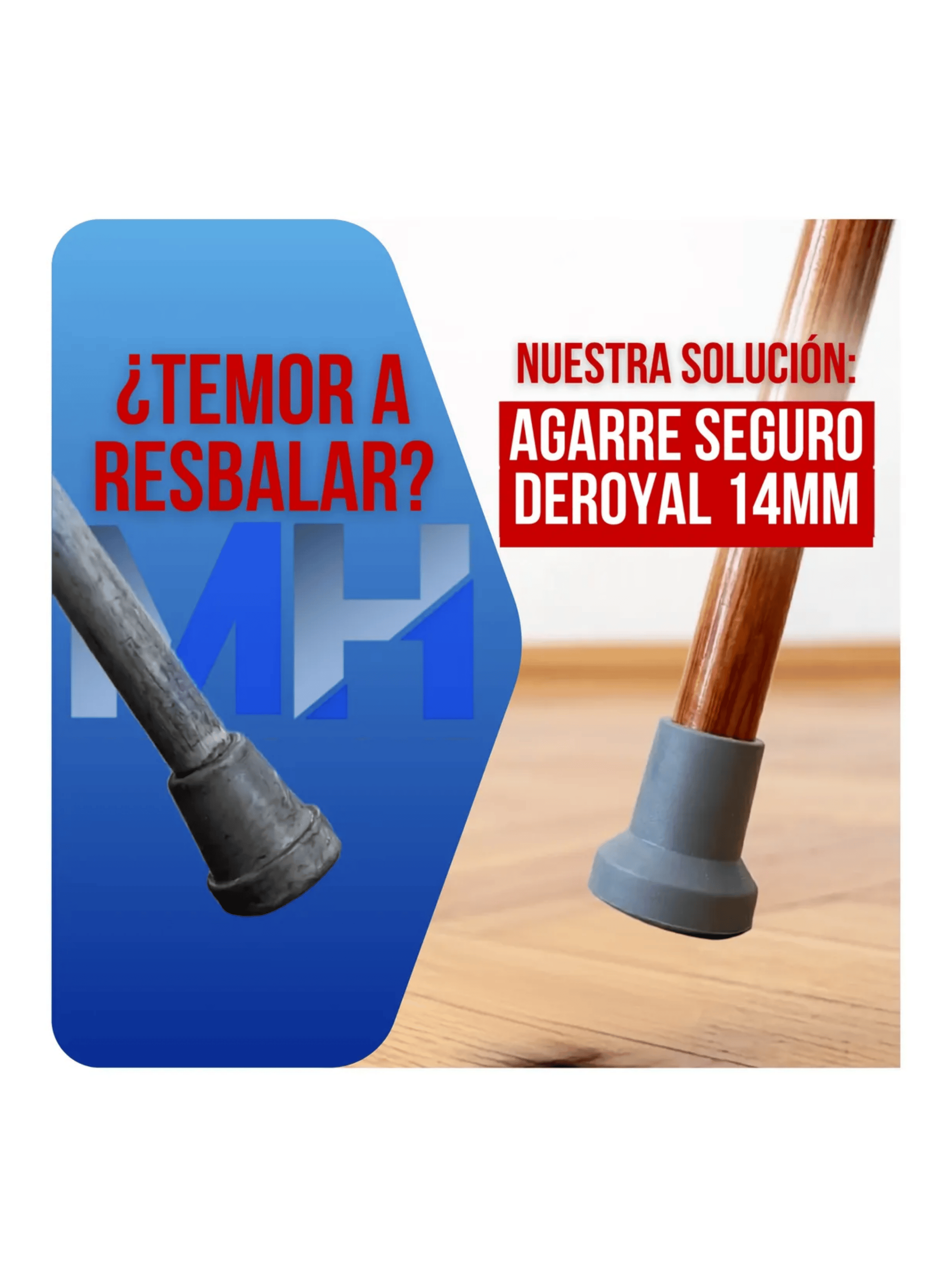 Regatones De Goma Para Baston 14mm Pack 2 Unidades-2