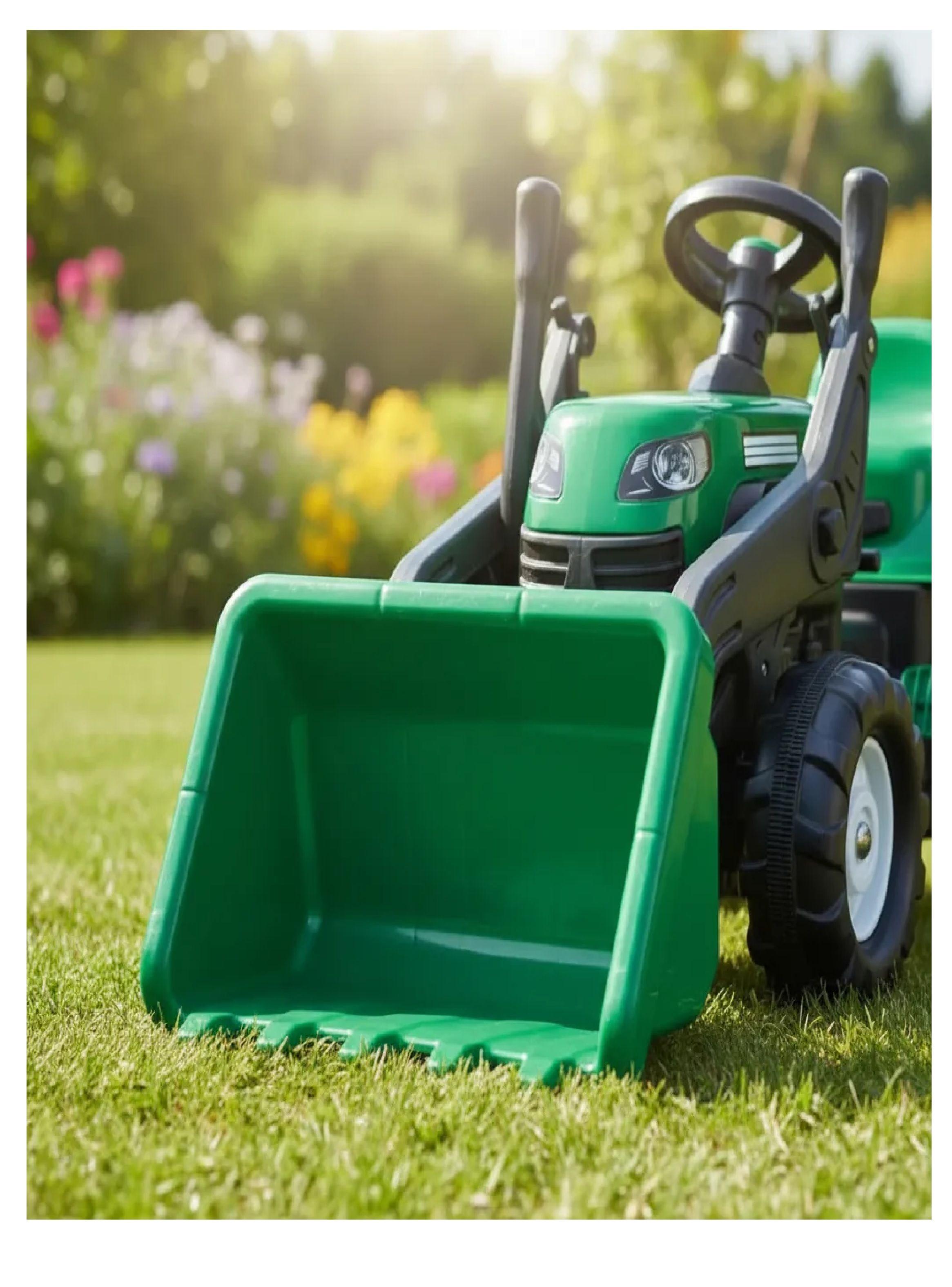 Go Kart Tractor A Pedales Con Remolque Y Retroexcavador-3