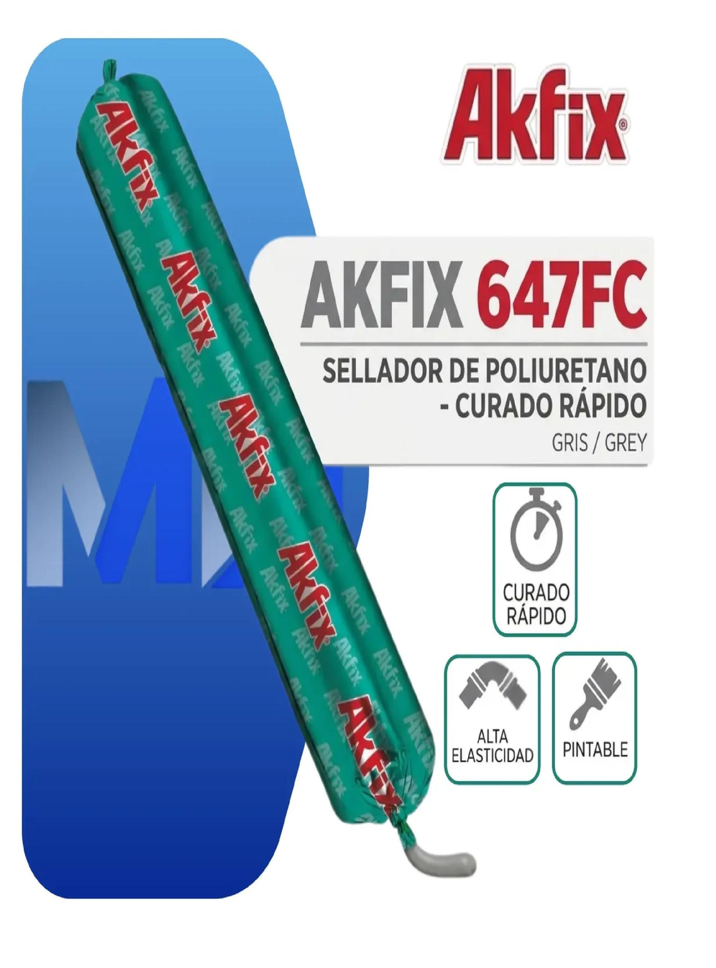 Pack 6 Sellador Poliuretano Akfix 647fc Carroceria Industria-1