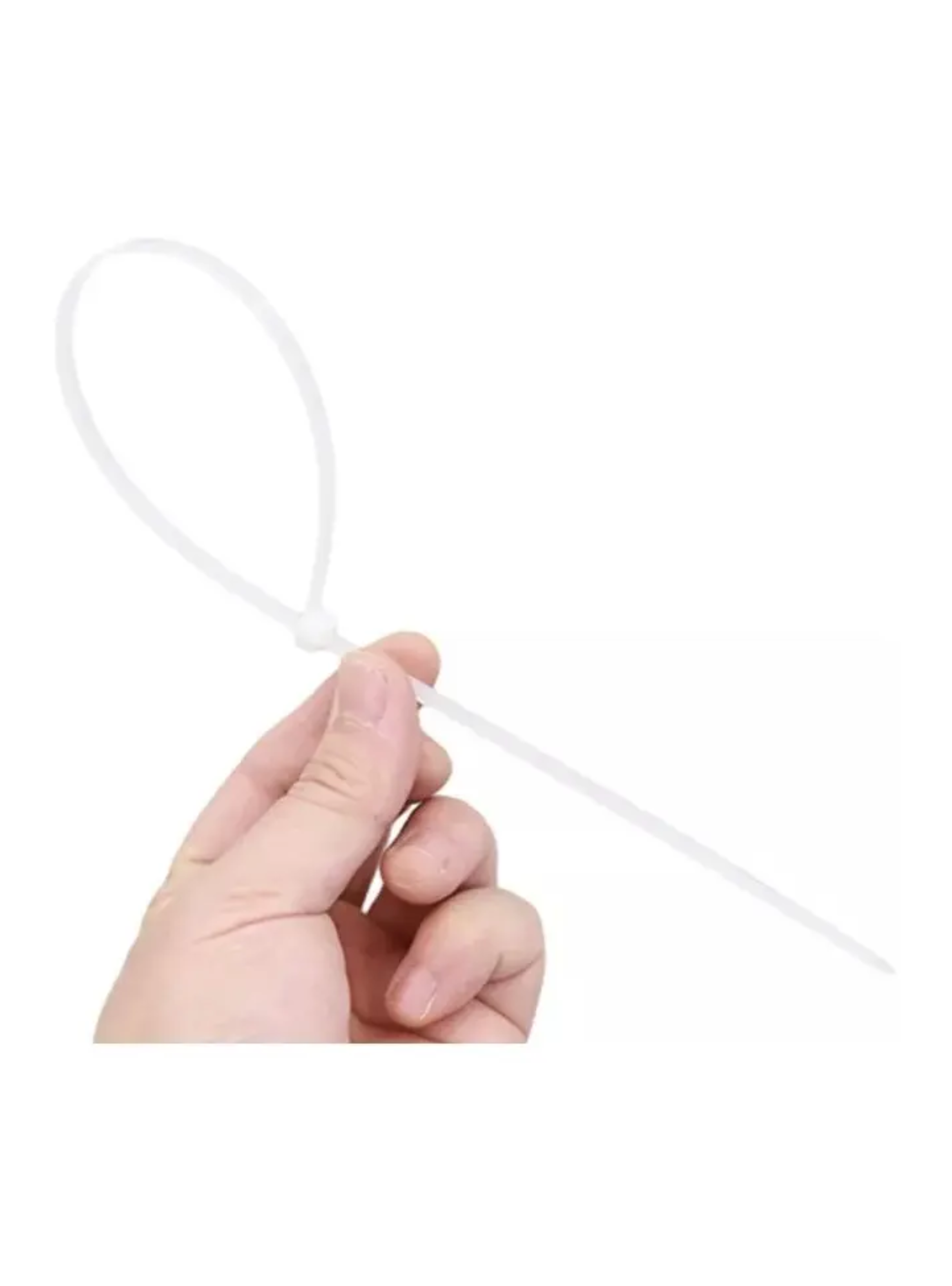 30 Amarras Plastica Bridas 5mmx250mm Abrazadera Nylon Blanca-2
