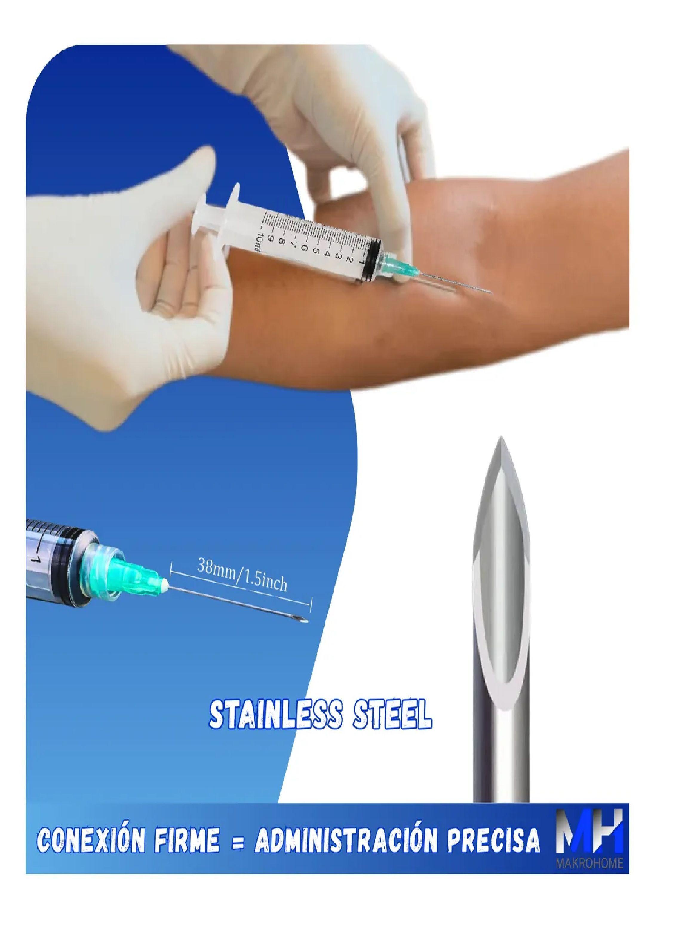 Jeringas Luer Lock 10cc 21g X 1 1/2 Pack 1200 Uds Cranberry-4