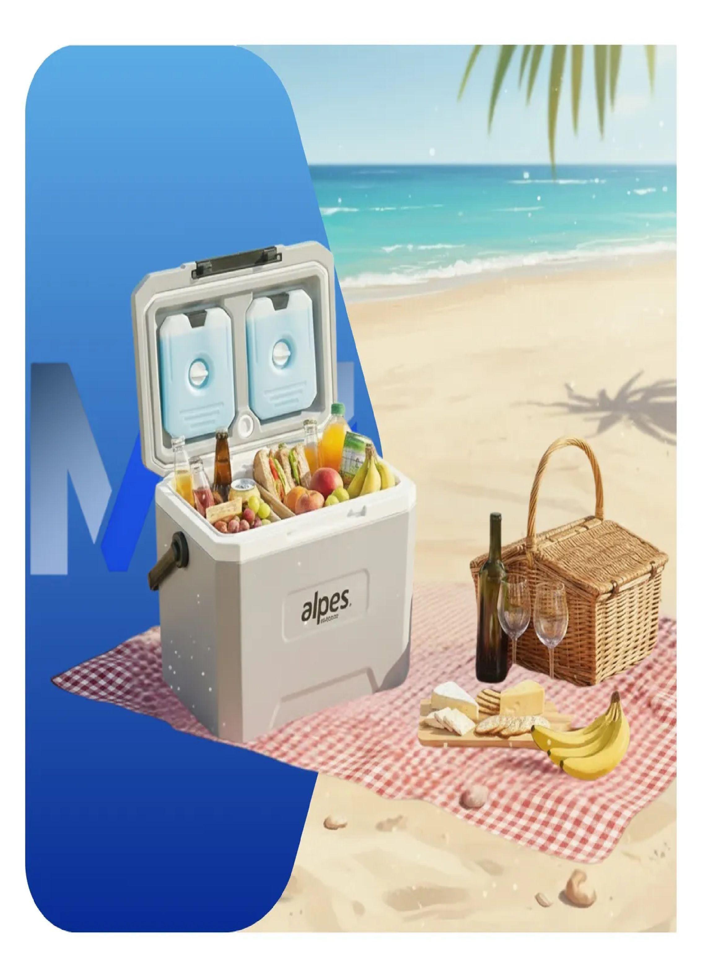 Nevera Rigida Alpes 22 Litros Cooler Termica Con 2 Ice Pack-2