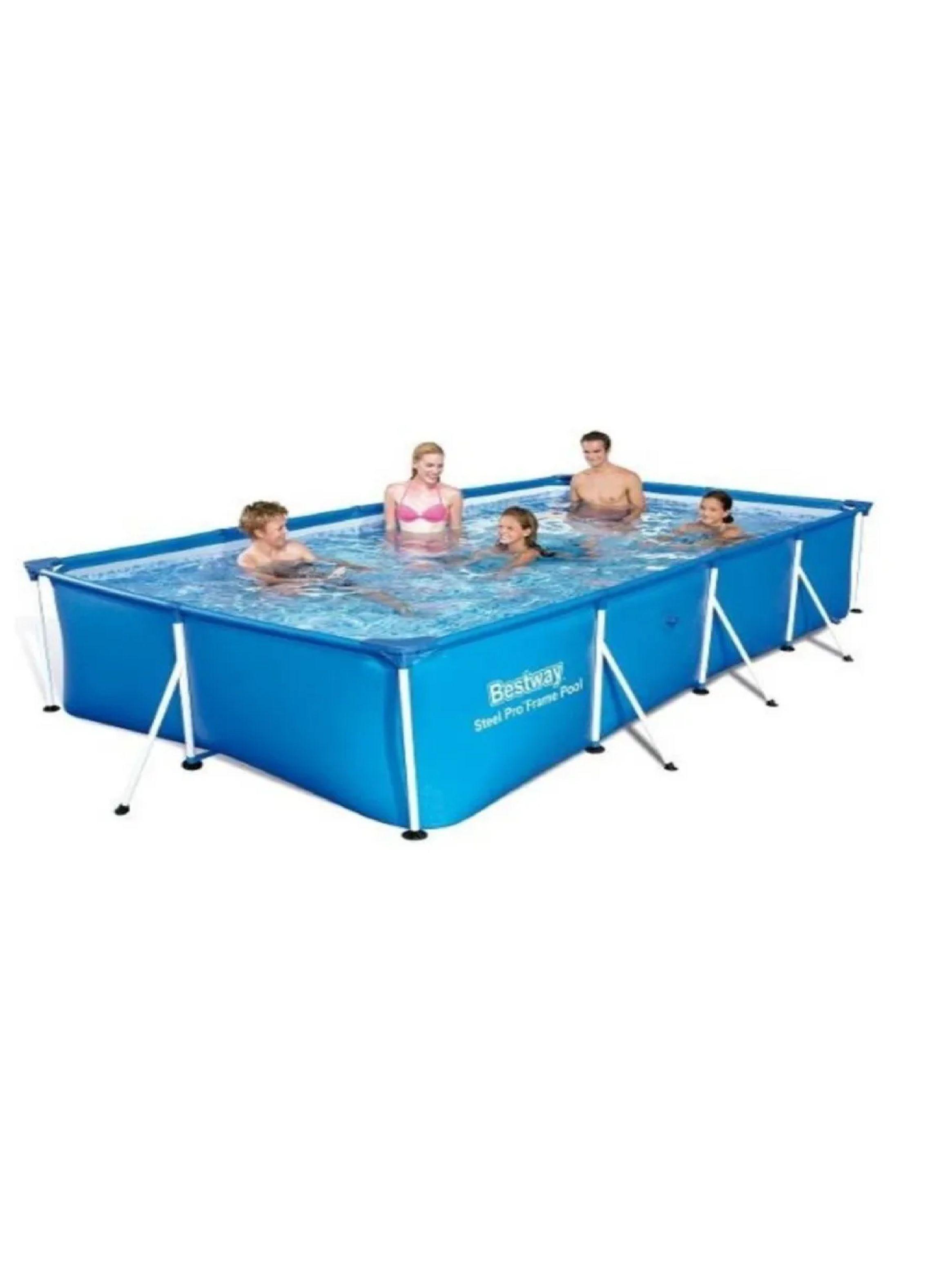 Piscina Rectangular 400x211x81 Cm Steel Pro. Bestway-2