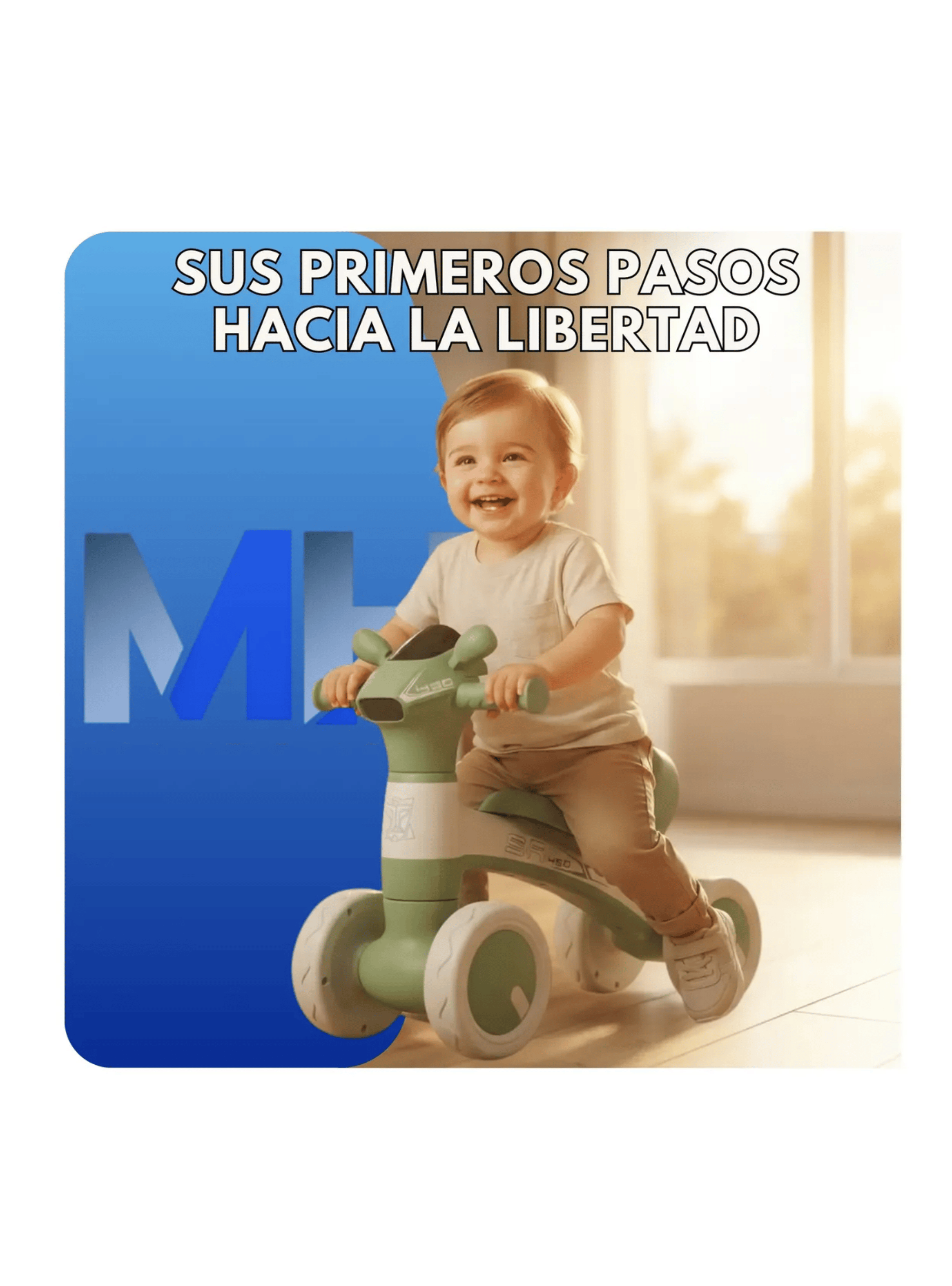 Andador Correpasillos Equilibrio 4 Ruedas Bebes Con Luces-2