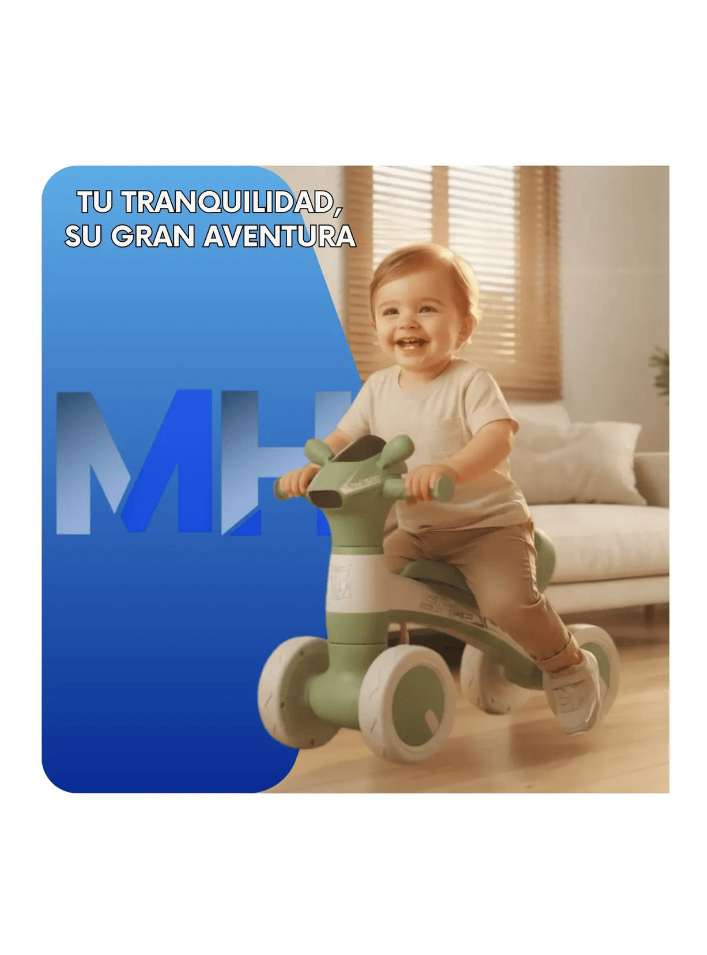 Andador Correpasillos Equilibrio 4 Ruedas Bebes Con Luces-6