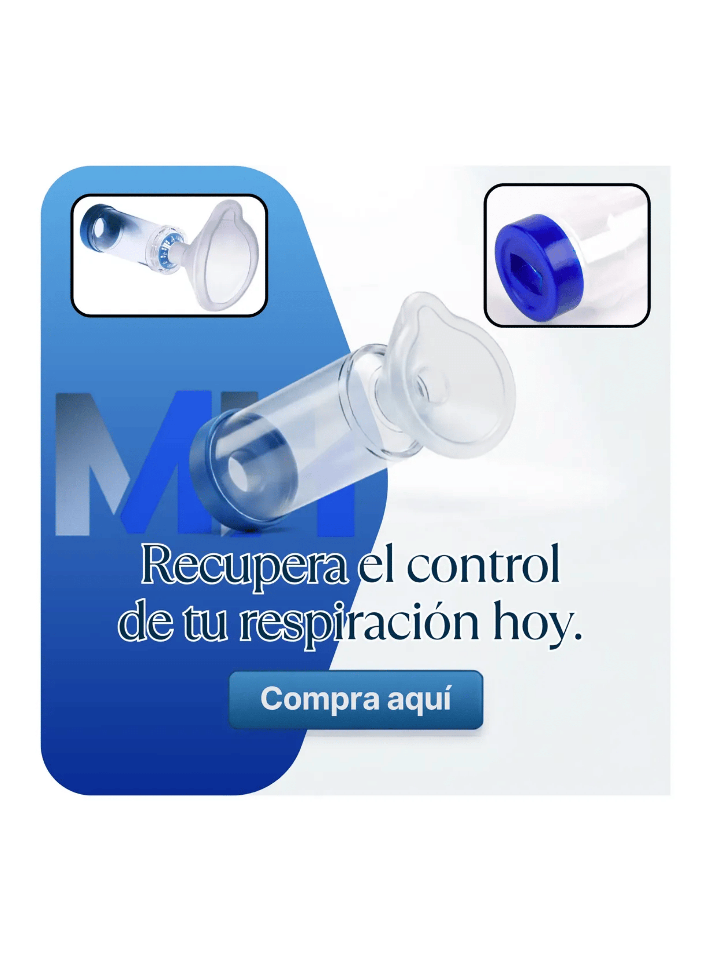 Aerocamara Adulto Valvula Inhalador Nebulizador Portatil L-4