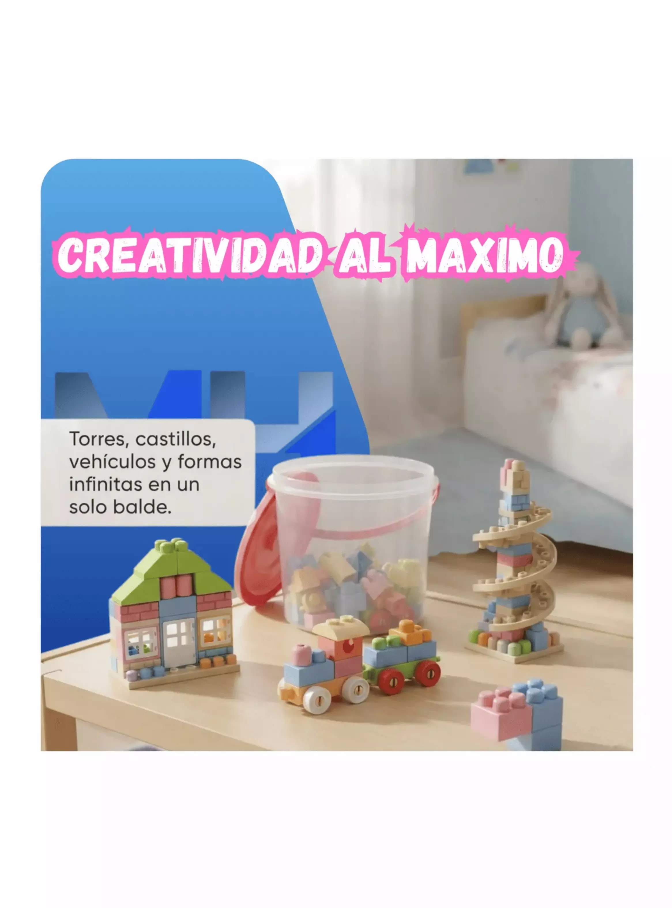 Bloques De Construccion Infantil En Balde Armatodo Didactico-6