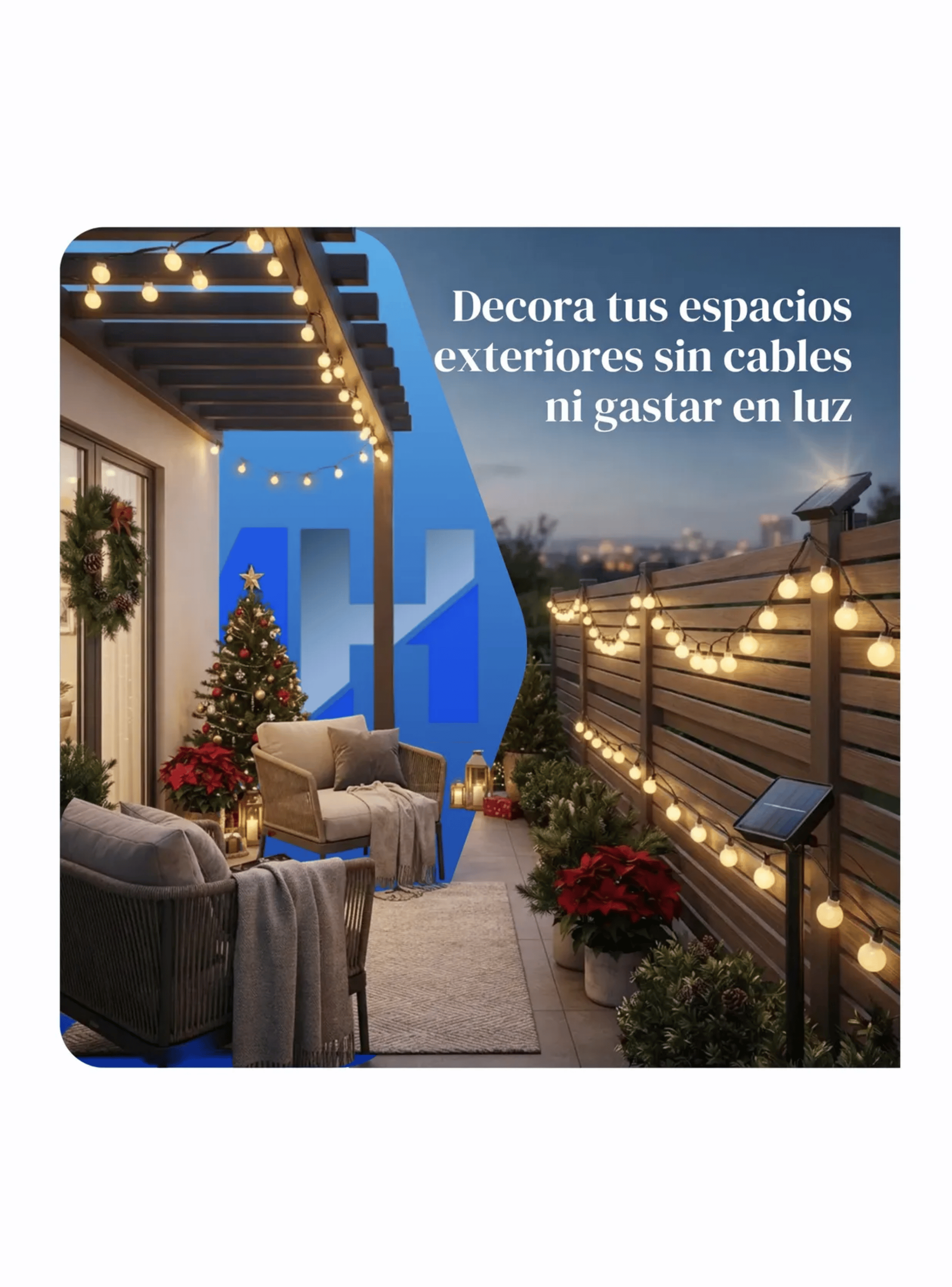 Luces De Navidad Led Globos Lucesitas 5m 20 Led Por Pack-4